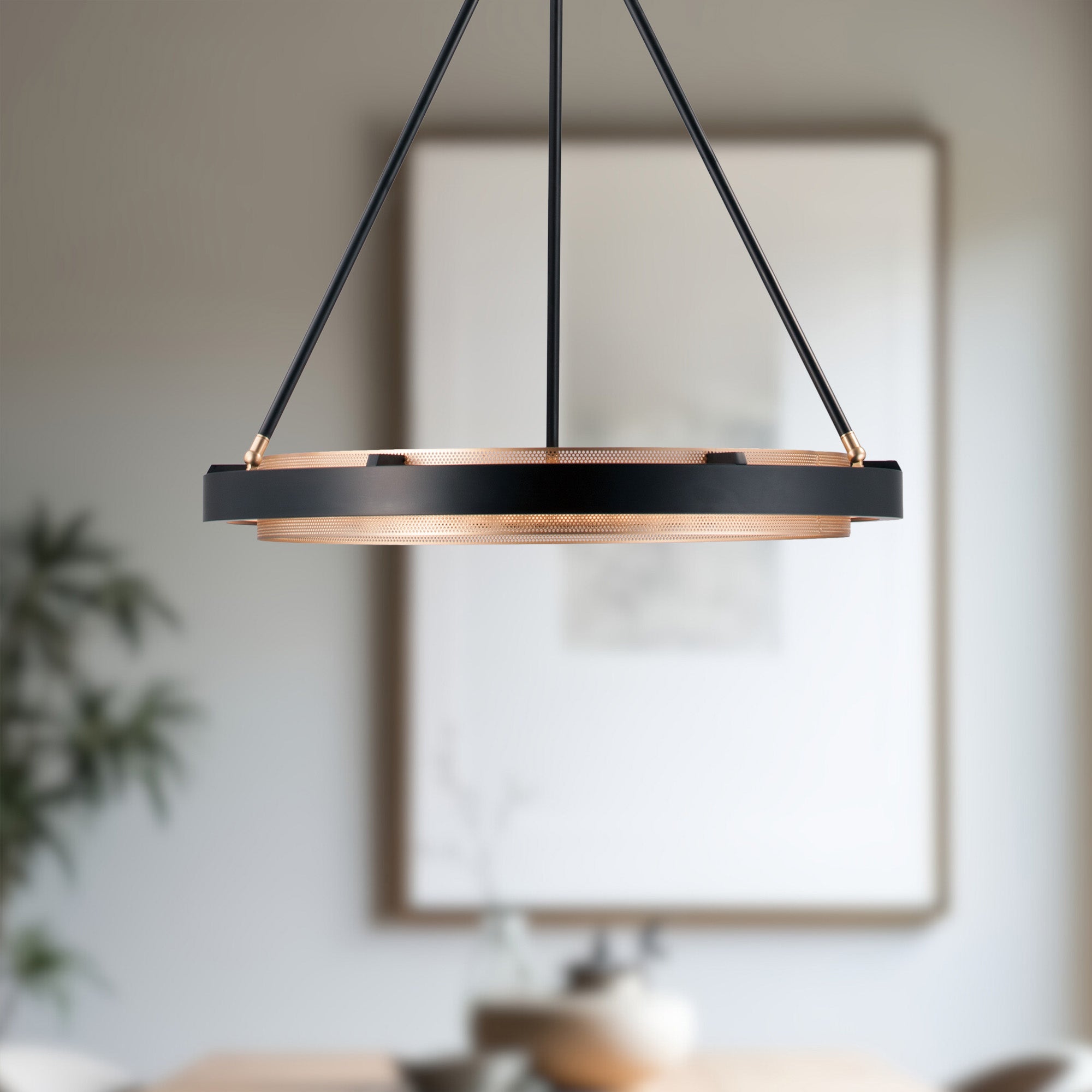 Duo 24-in Steel Pendant