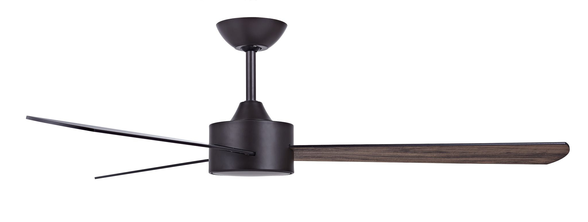 52 Inch DC Bronze Fan with Reversible Koa Walnut Blades and Remote