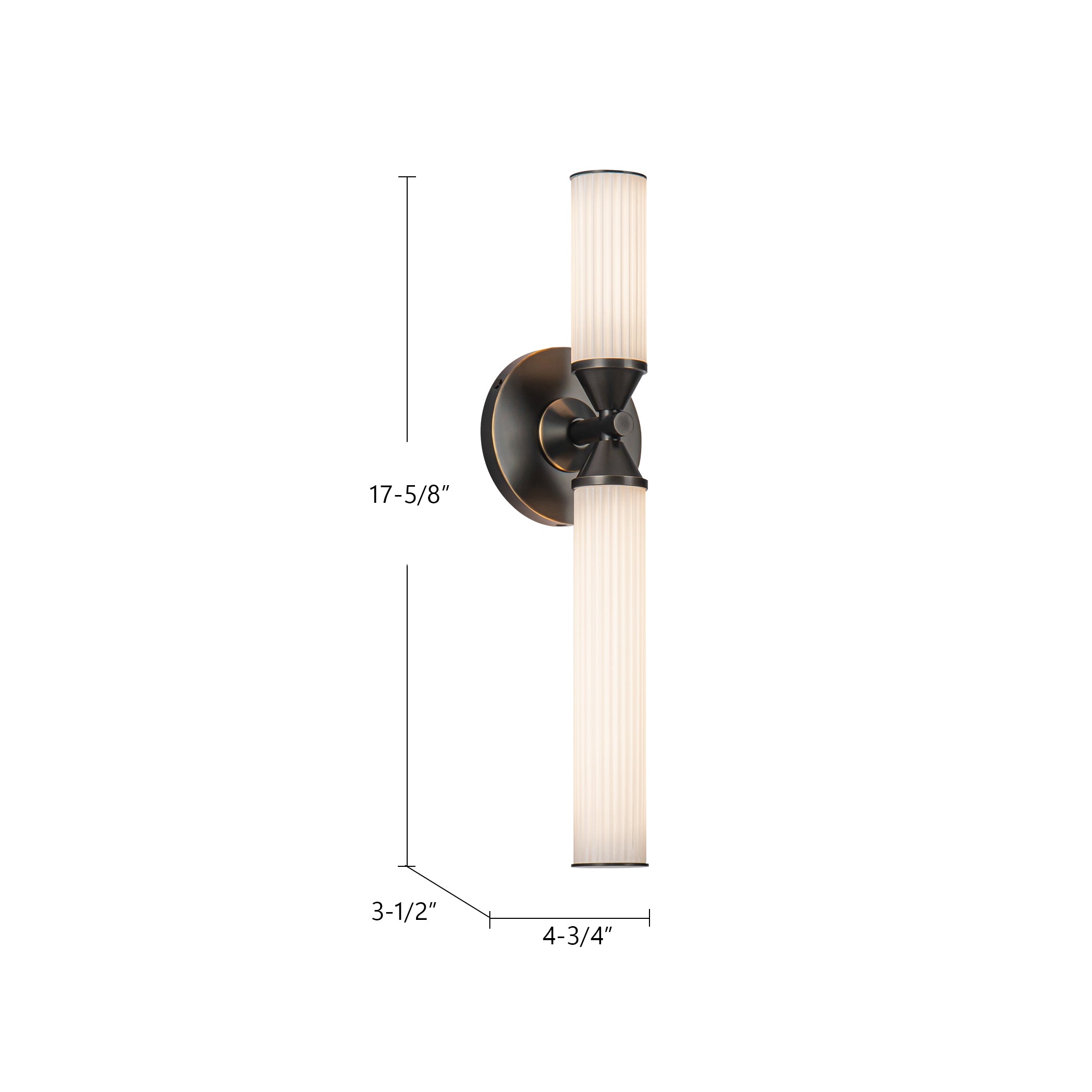 Edwin 18-in Steel Vanity Light