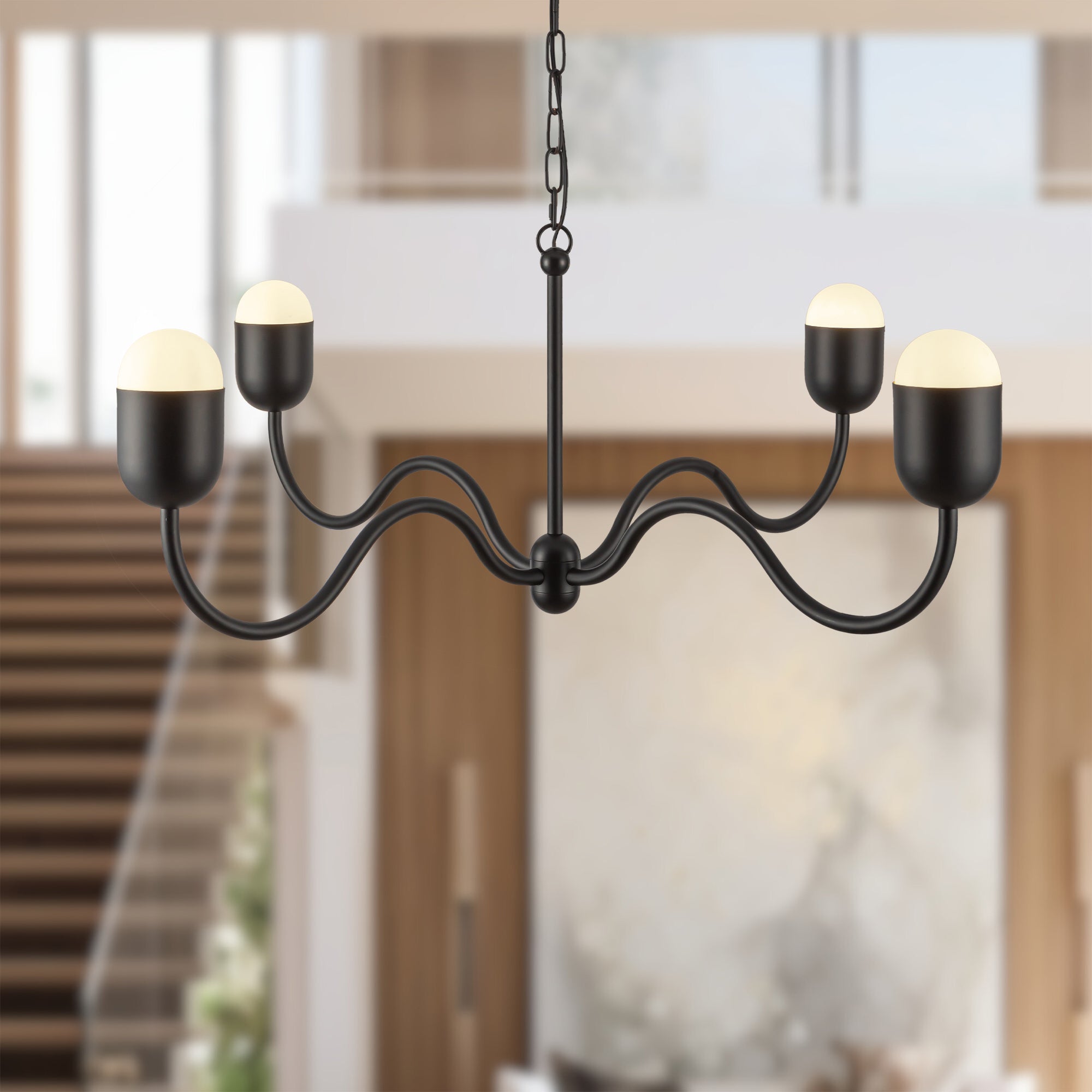 Effie 39-in Aluminum Chandelier