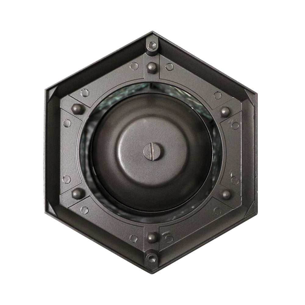 LED Flickering Flame Hanging Security Light Bronze with Water Glass