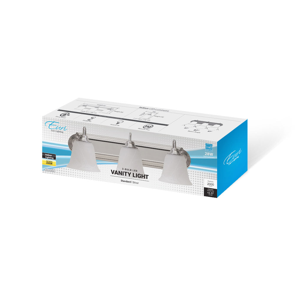 Residential LED Vanity Light 28W 2ft Dimmable 3000K