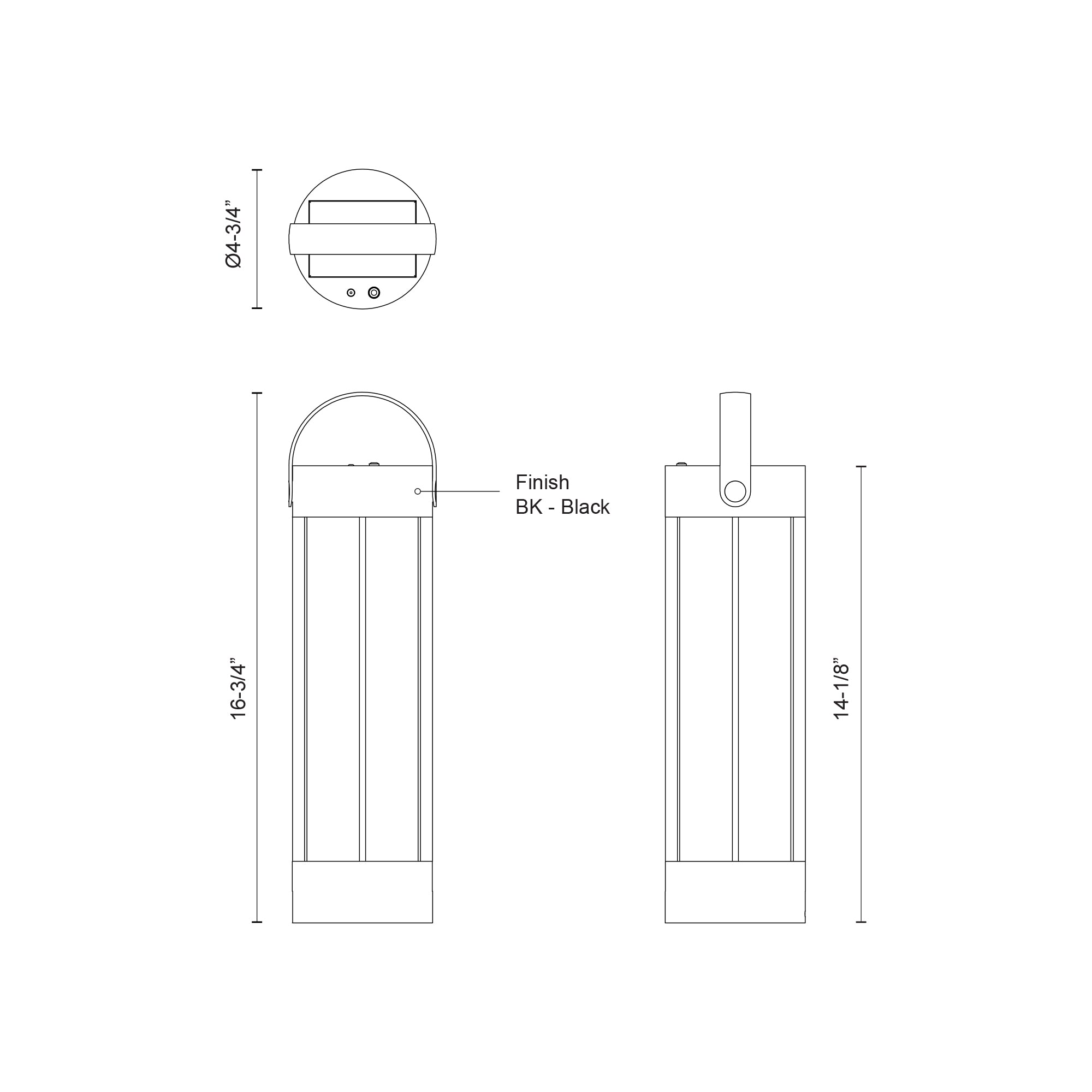 Suara 14-in Aluminum Outdoor Portable Lamp