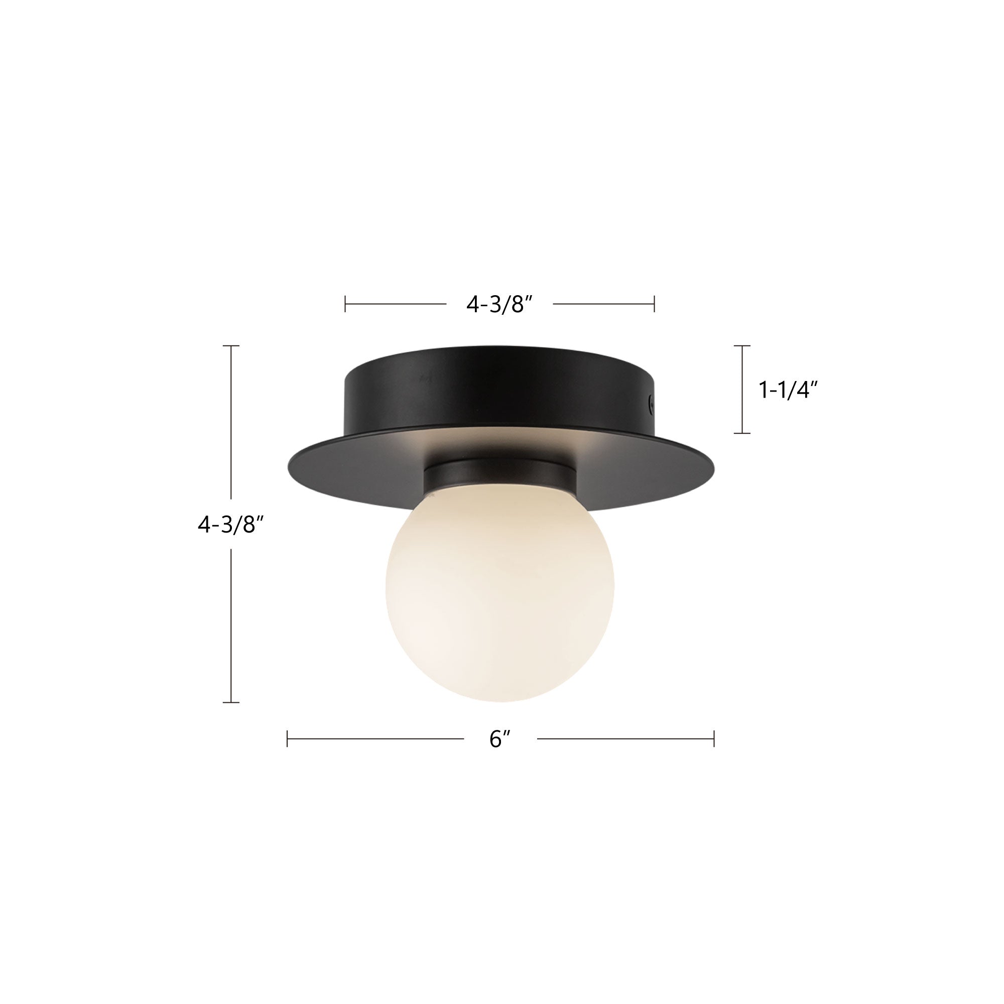 Elixir 6-in Steel Flush Mount