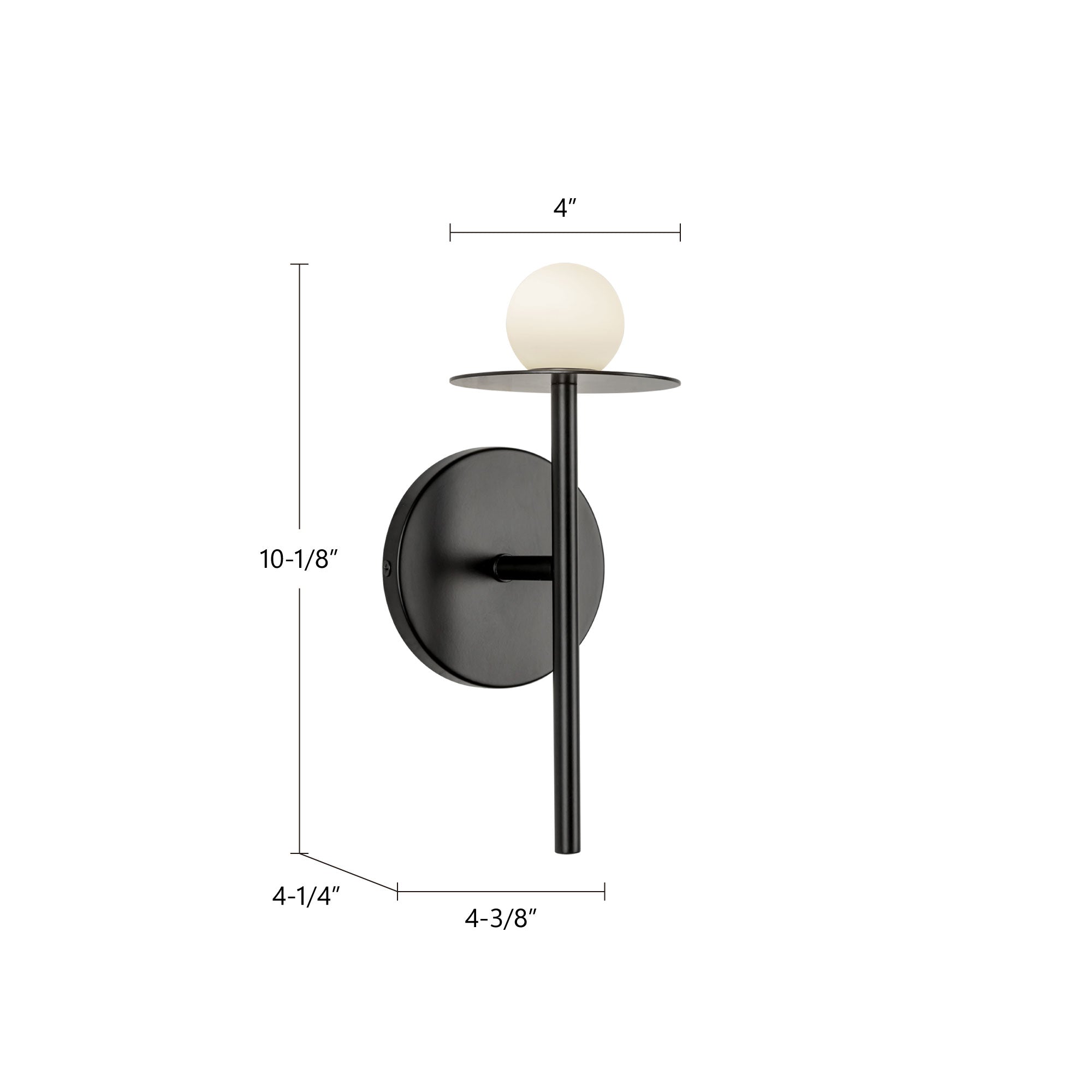 Elixir 10-in Steel Wall Sconce