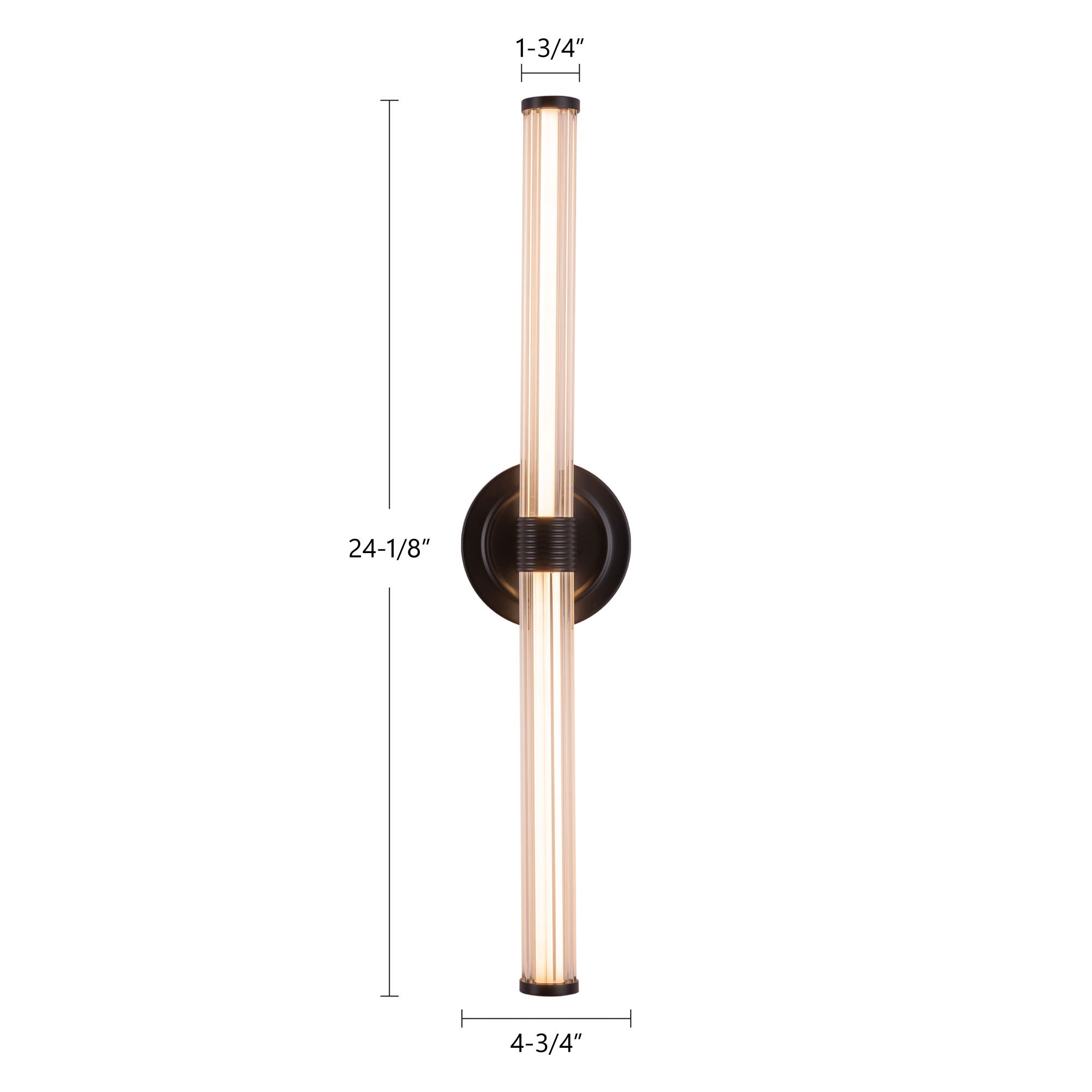 Elsie 24-in Aluminum Vanity Light