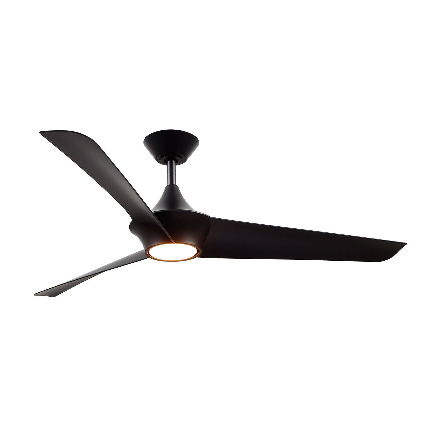 Emiko 56-in Matte Black Reversible DC LED Ceiling Fan