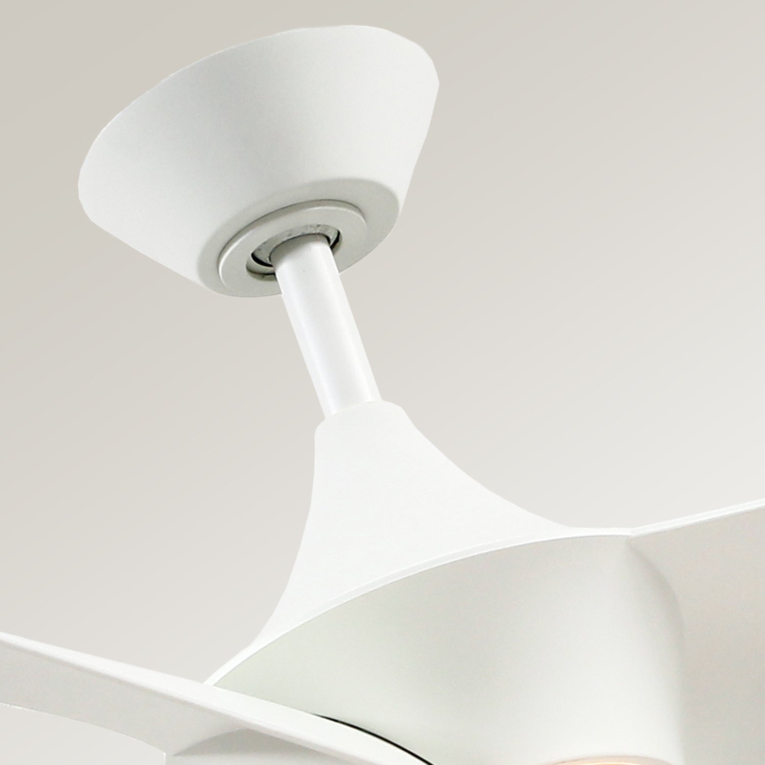 Emiko 56-in White Reversible DC LED Ceiling Fan