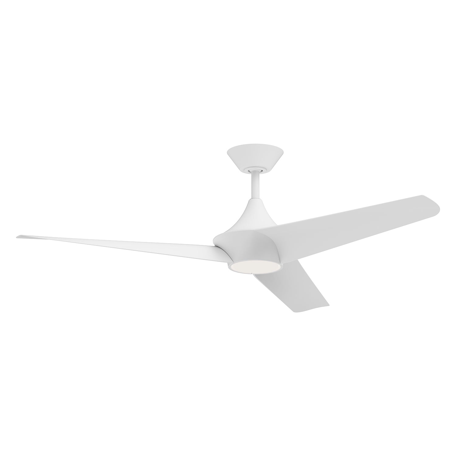 Emiko 56-in White Reversible DC LED Ceiling Fan