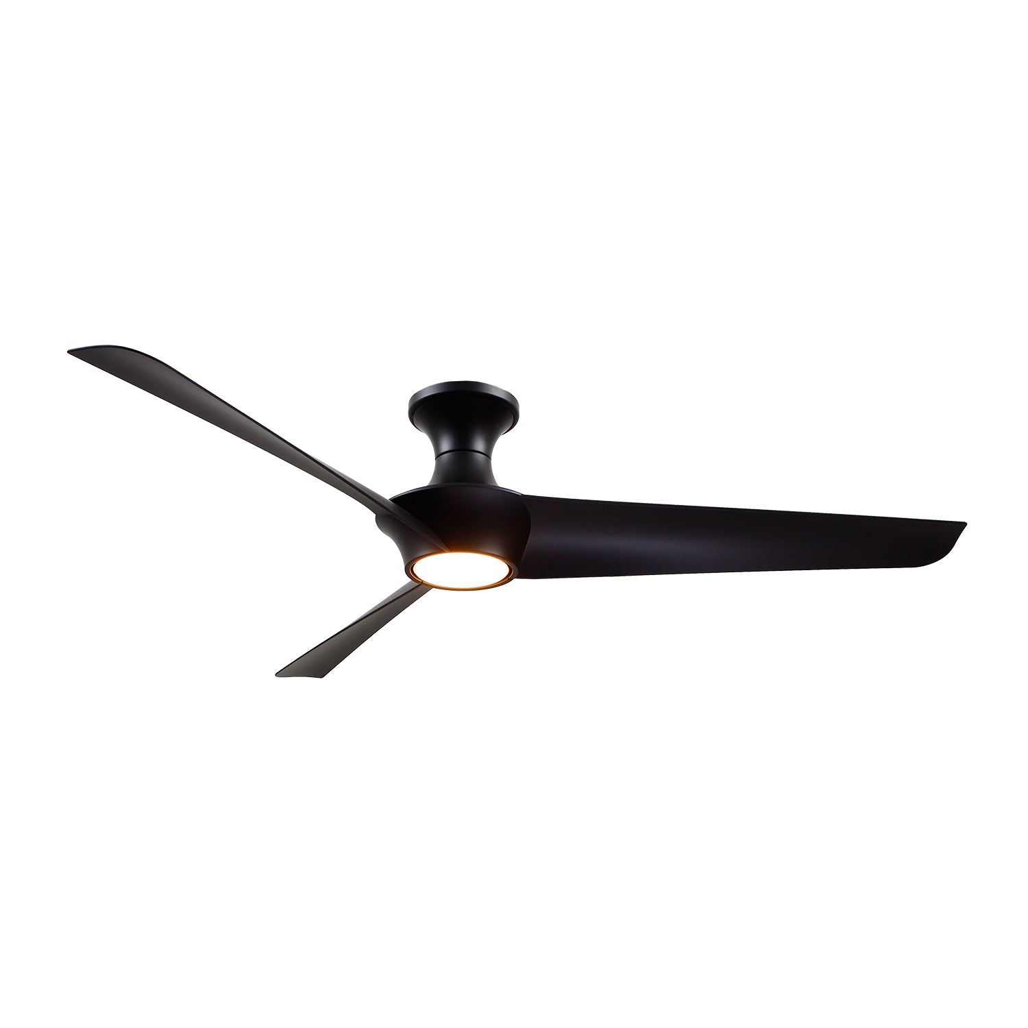 Emiko-H 56-in Matte Black Reversible DC LED Ceiling Fan