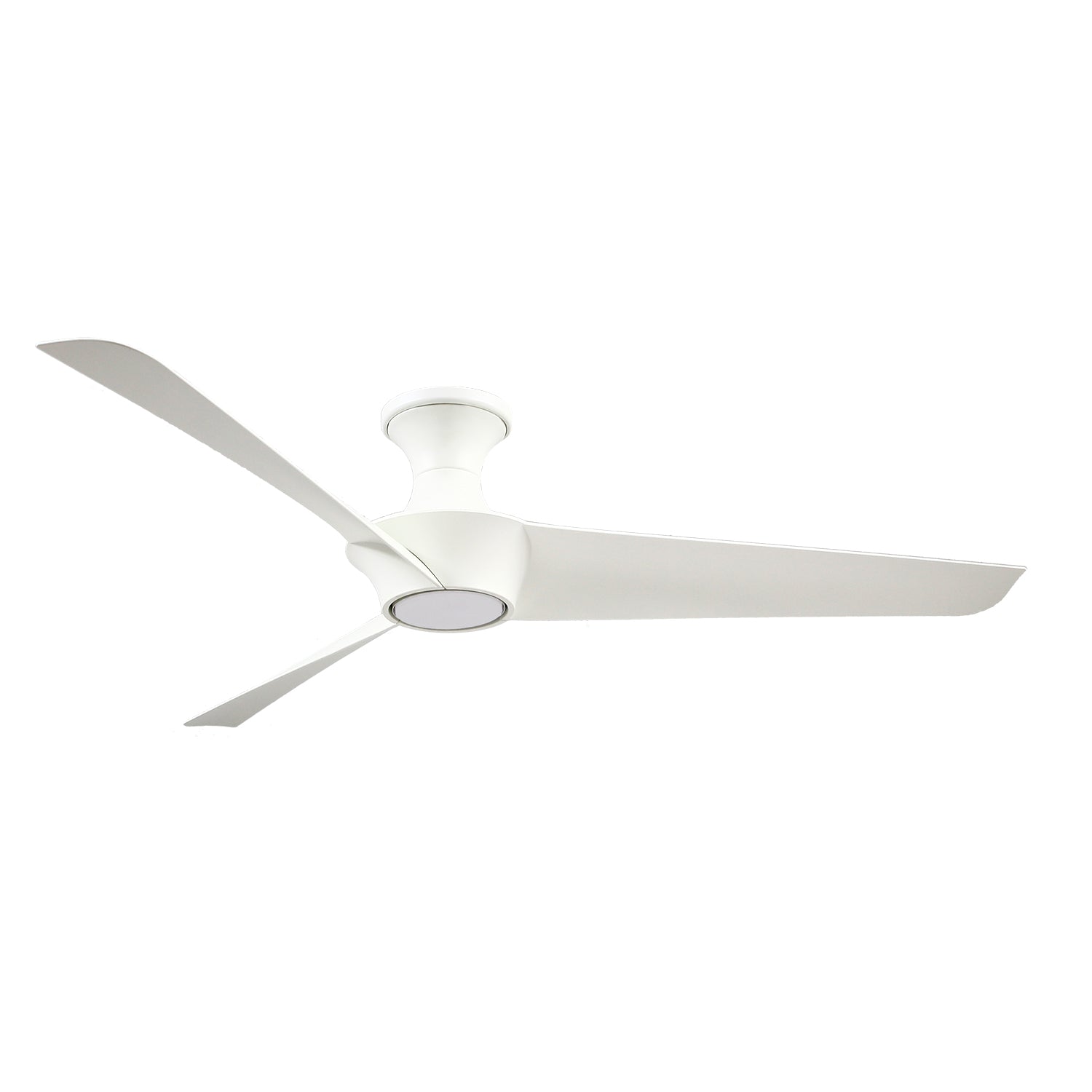 Emiko-H 56-in White Reversible DC LED Ceiling Fan