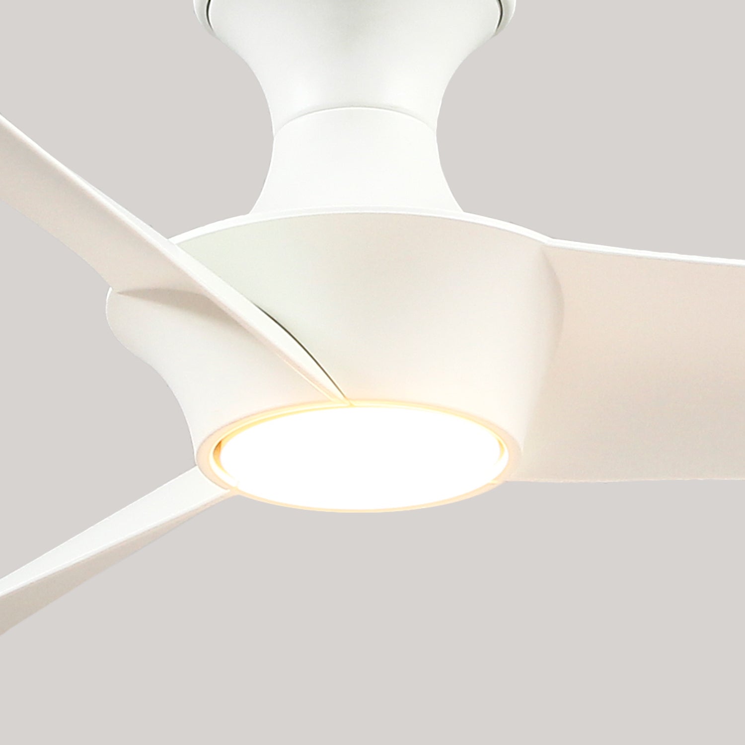 Emiko-H 56-in White Reversible DC LED Ceiling Fan