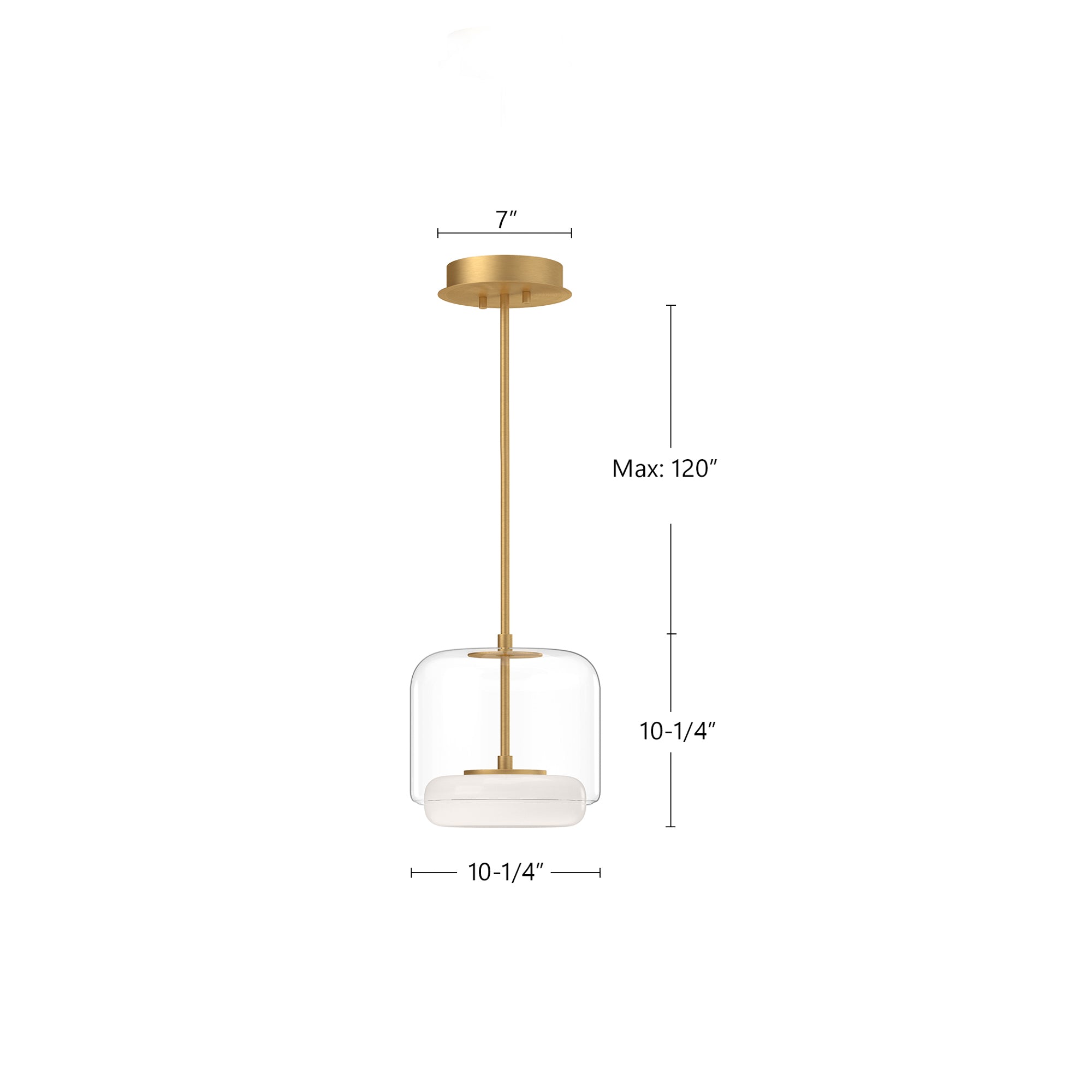 Enkel 10-in Aluminum Pendant