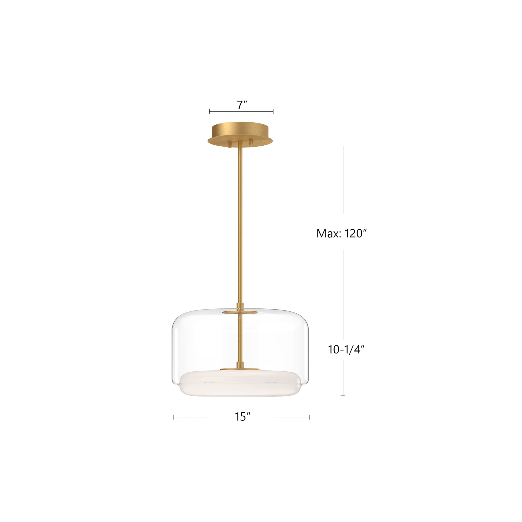 Enkel 15-in Aluminum Pendant