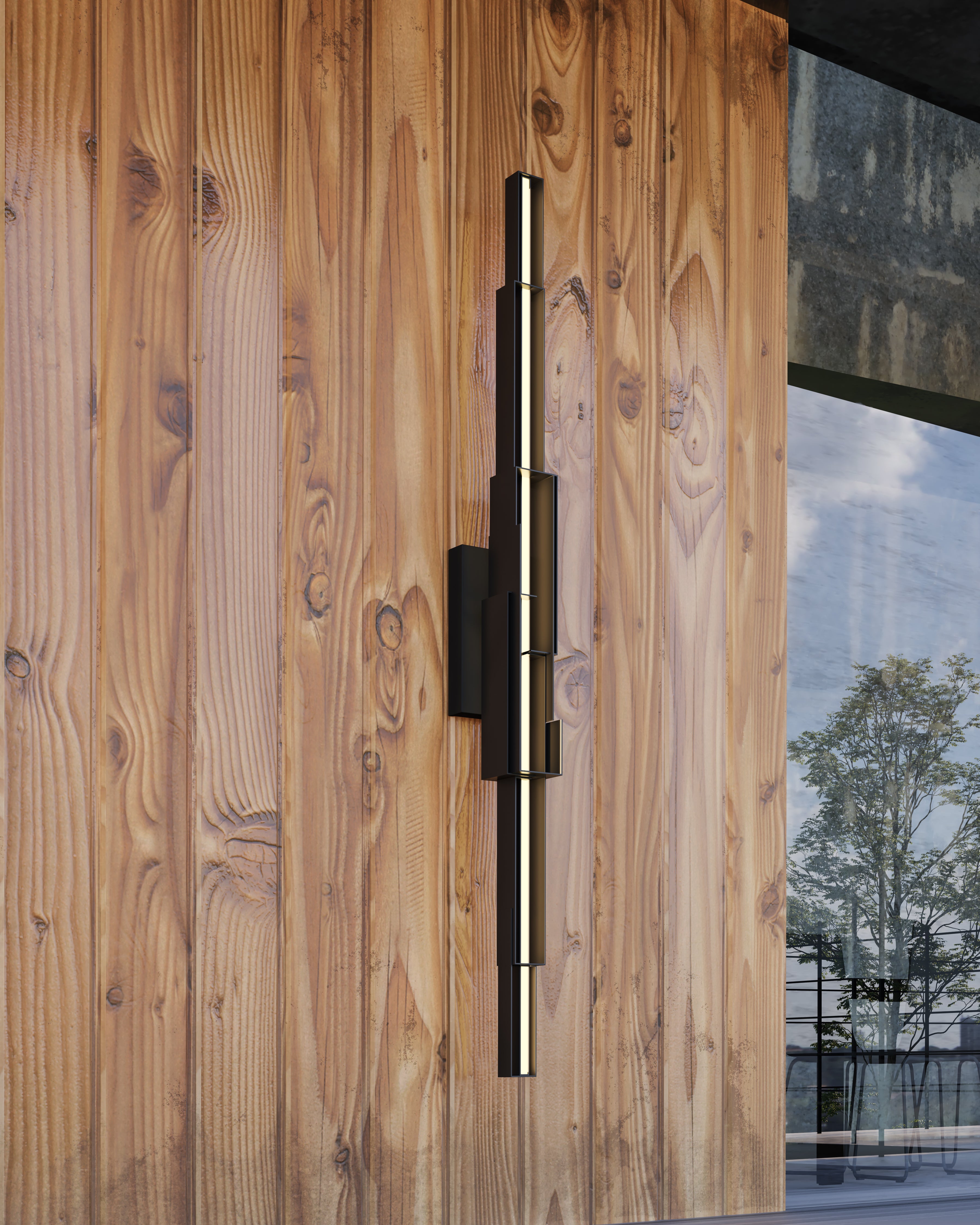 Enzo 60-in Aluminum PC Wall Sconce