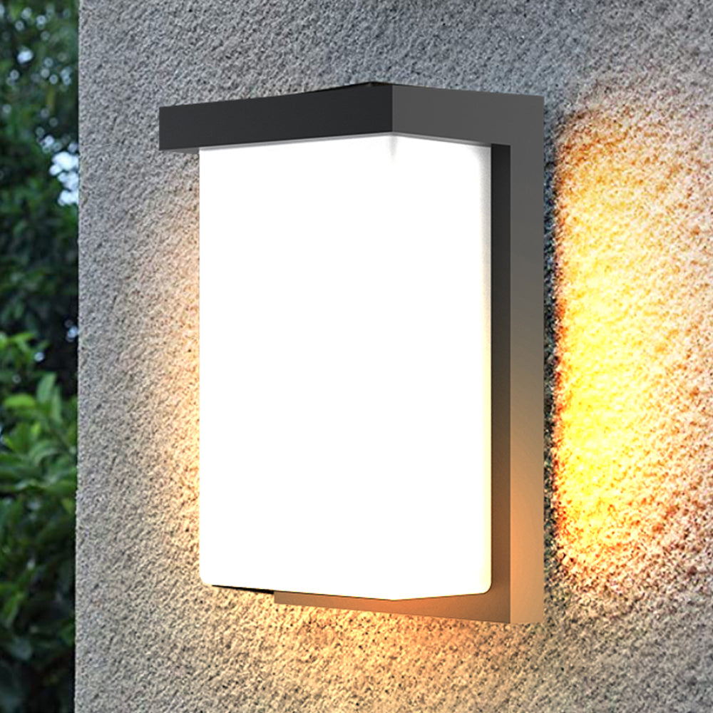 Residential LED Outdoor Wall Light 3CCT 3Watt Selectable Rectangle Fixture