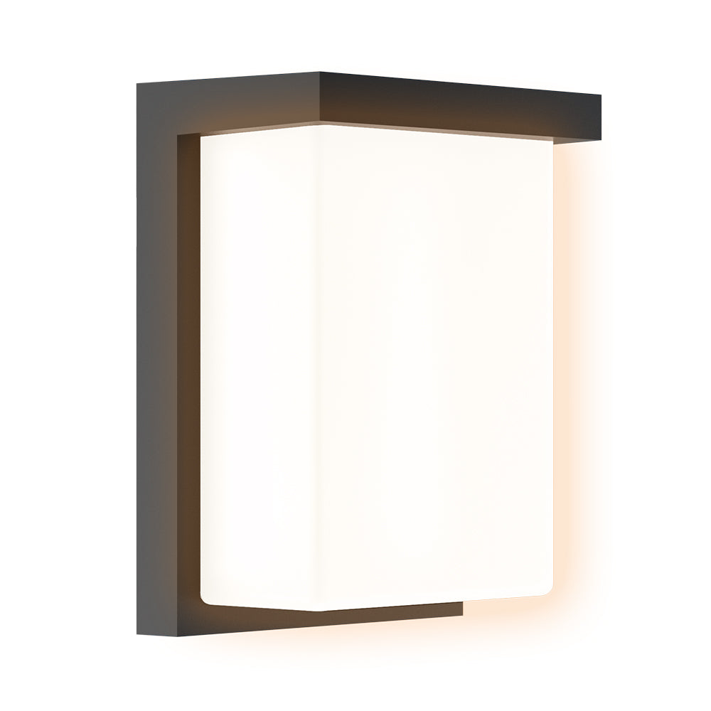 Residential LED Outdoor Wall Light 3CCT 3Watt Selectable Rectangle Fixture