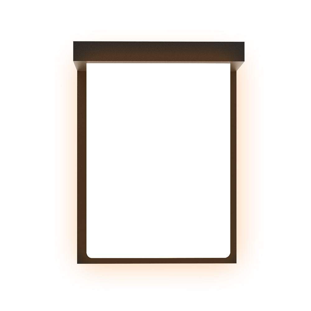 Residential LED Outdoor Wall Light 3CCT 3Watt Selectable Rectangle Fixture