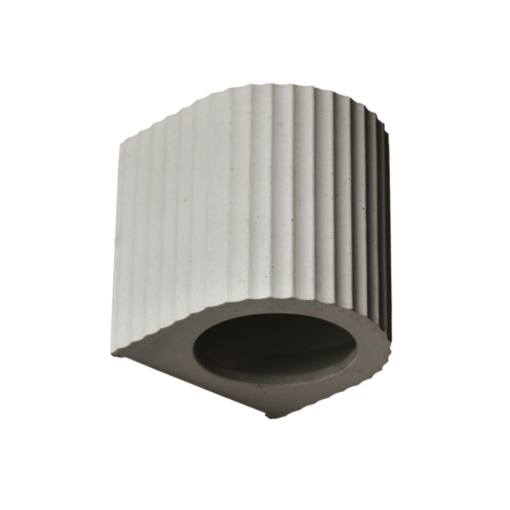 Artisan Concrete Corinthian Wall Sconce Cement Grey Fixture