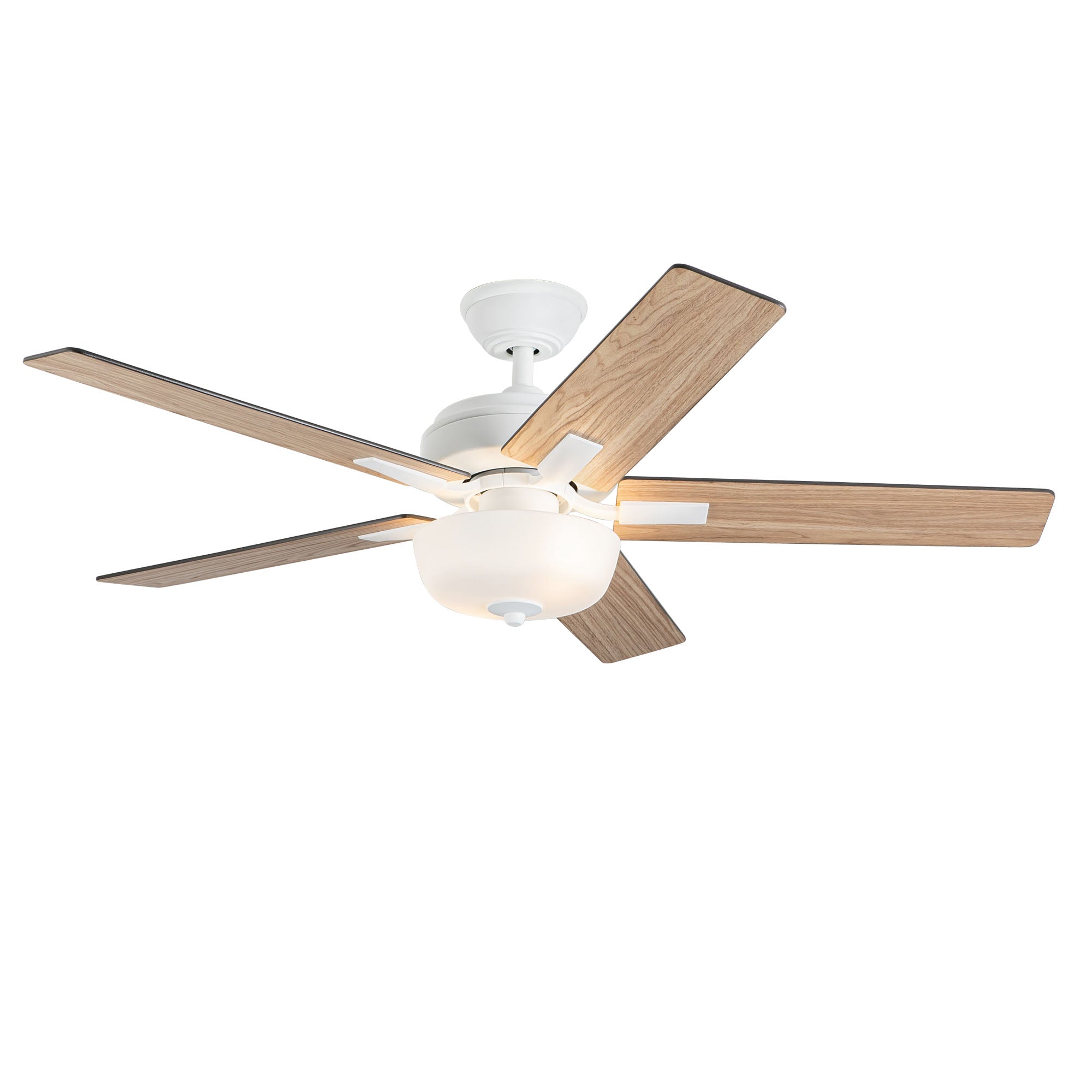 Erikson 52-in White Ceiling Fan with Bulbs