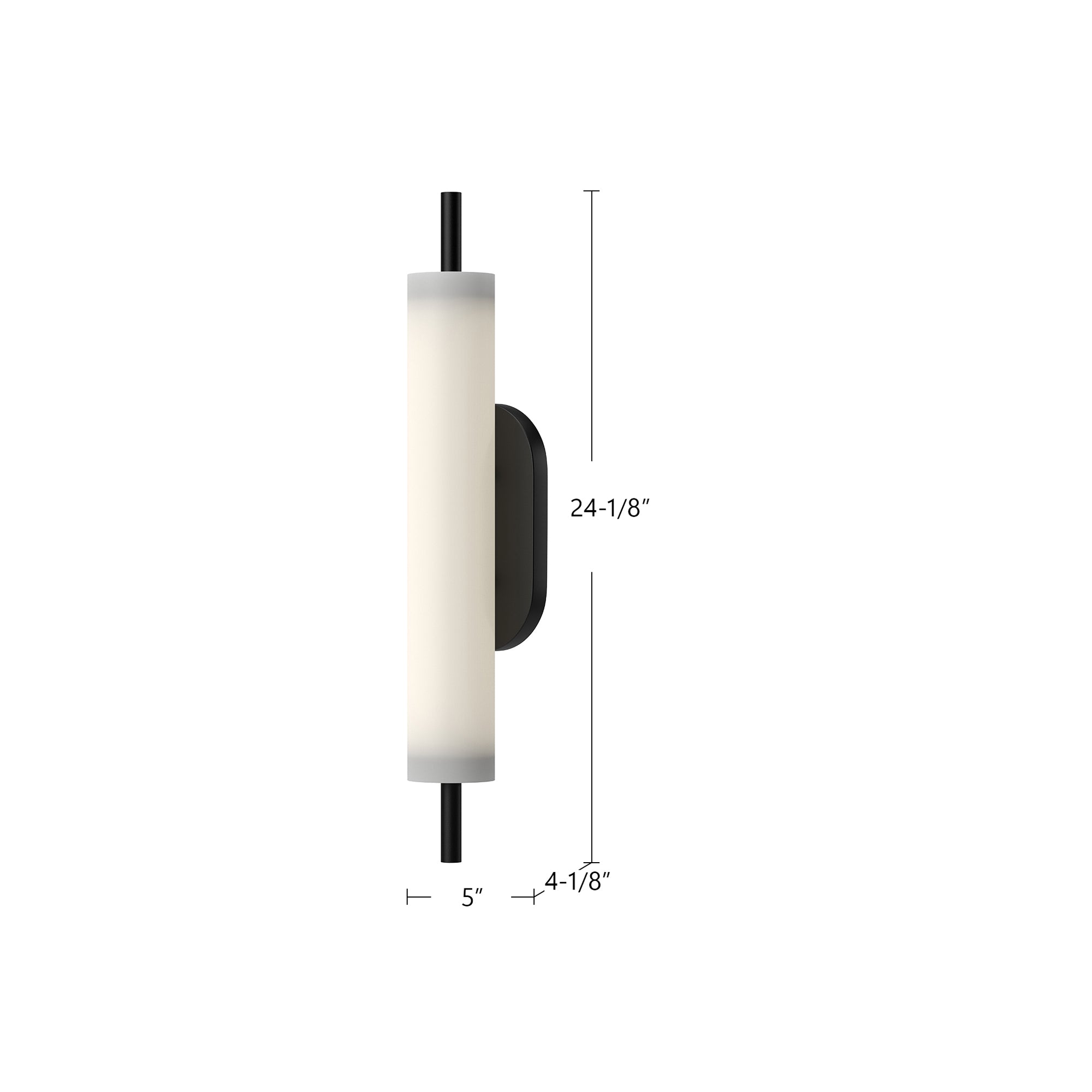 Estes 24-in Aluminum Outdoor Wall Sconce