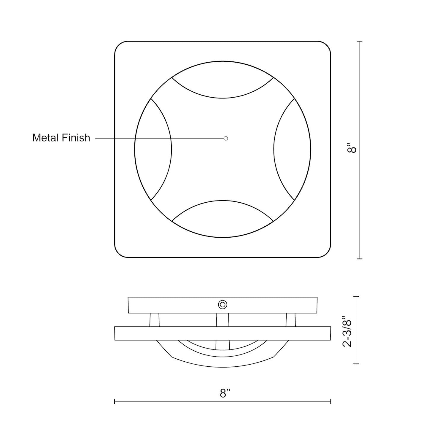 Etna 8-in Aluminum Outdoor Wall Sconce