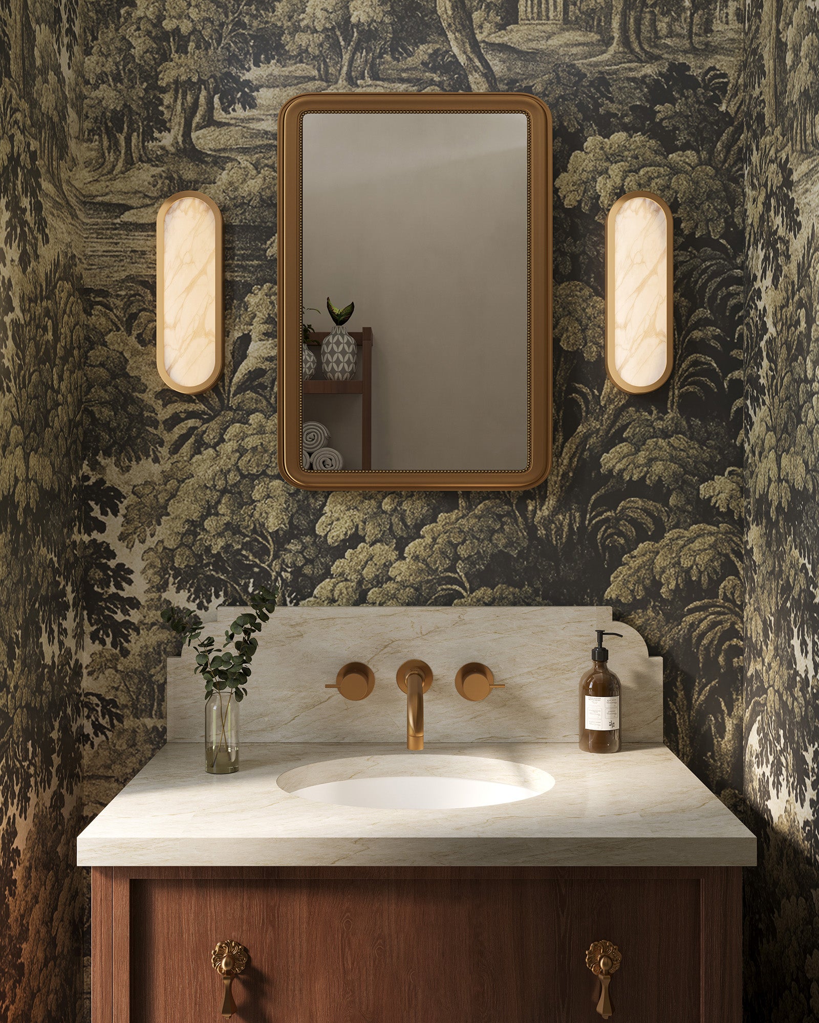 Evelyn 16-in Steel Vanity Light