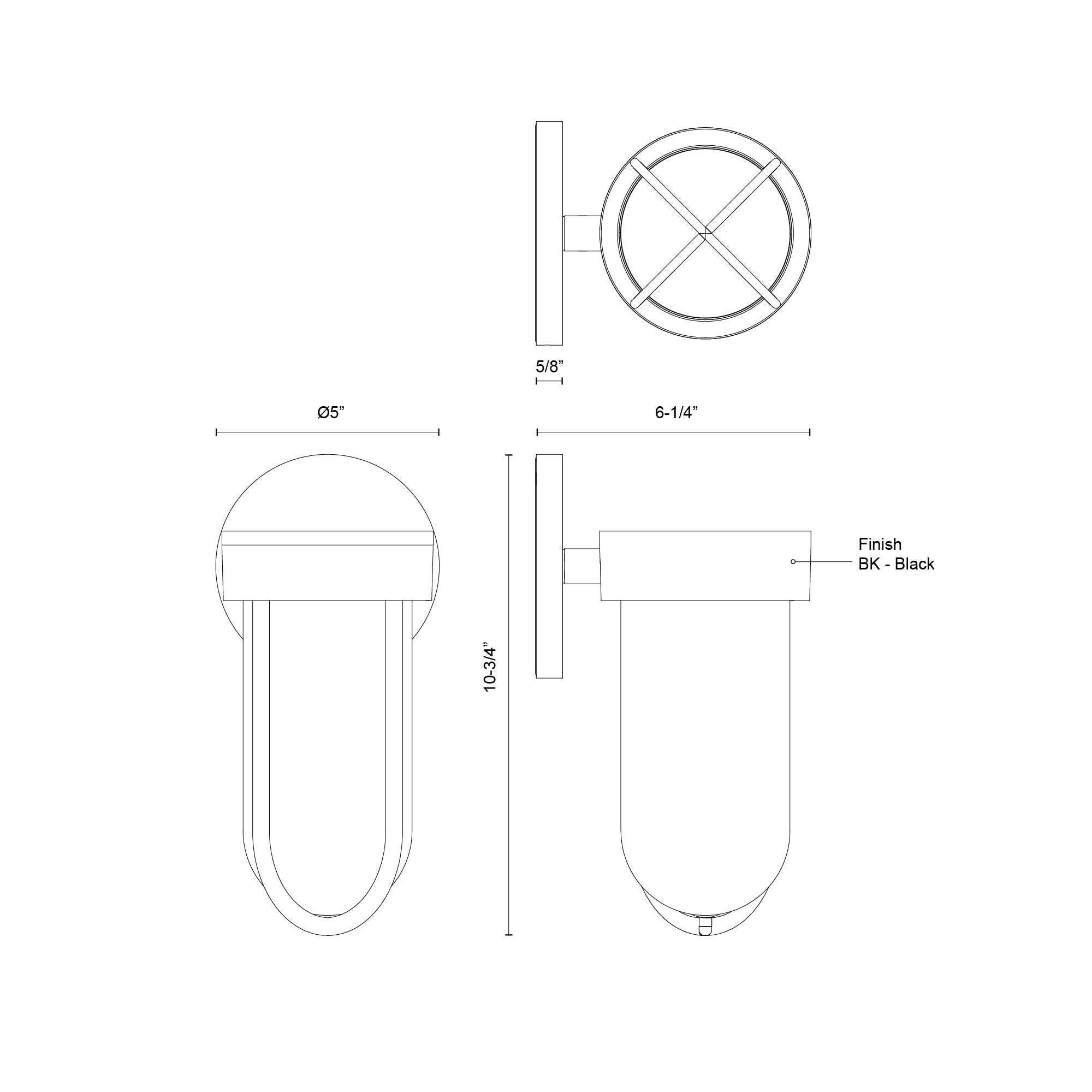 Davy 11-in Aluminum Outdoor Wall Sconce