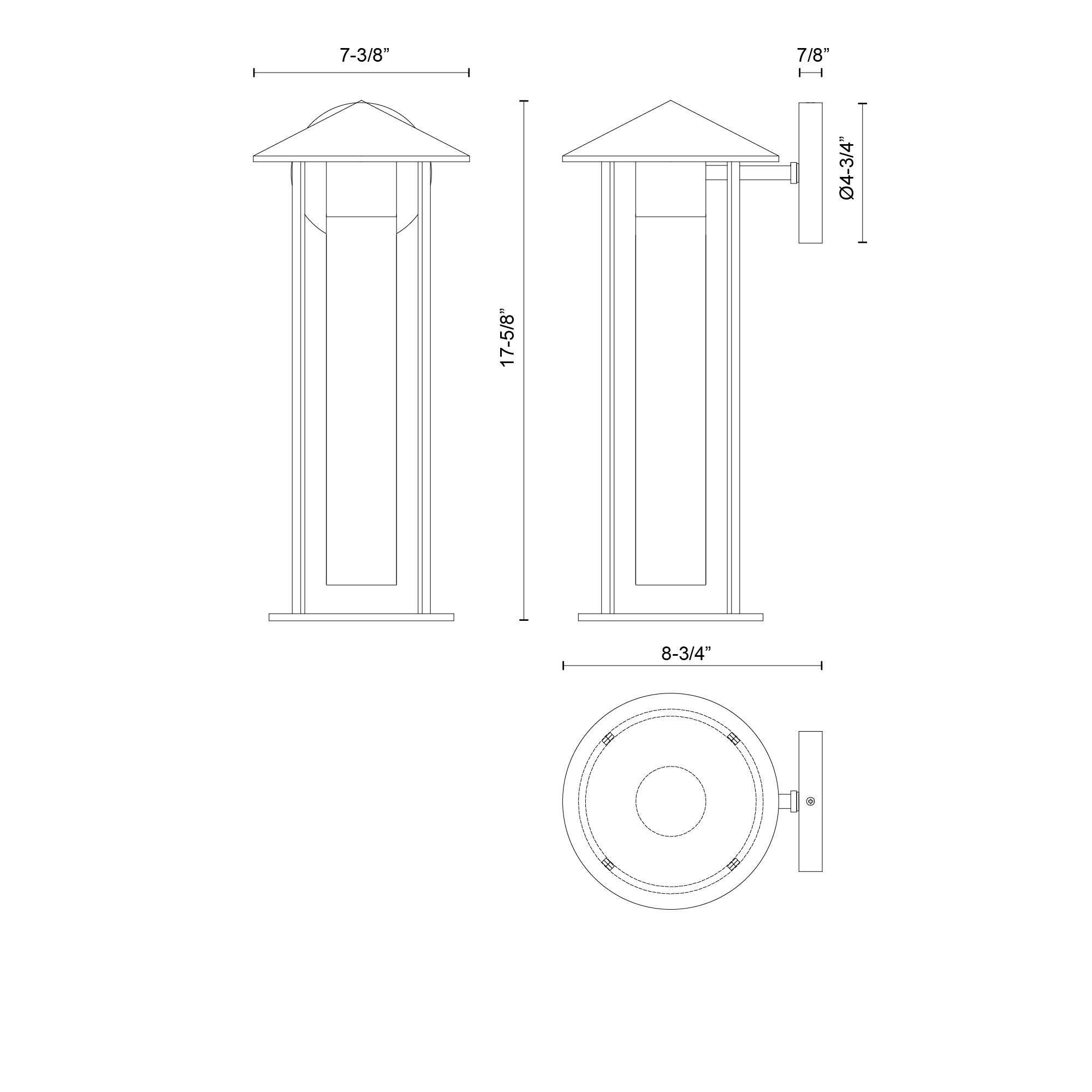 Tenko 18-in Aluminum Outdoor Wall Light