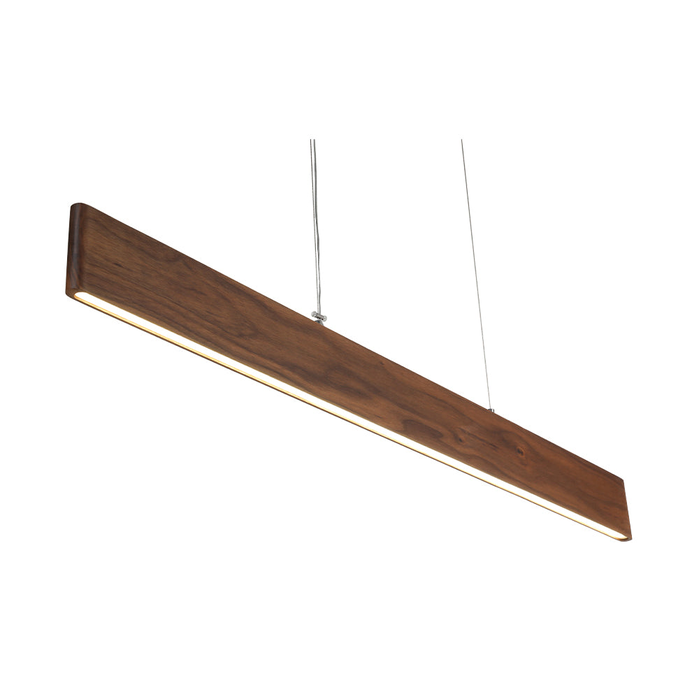 Artisan Wood 59" Linear Pendant Lighting 30W IPE Wood Fixture
