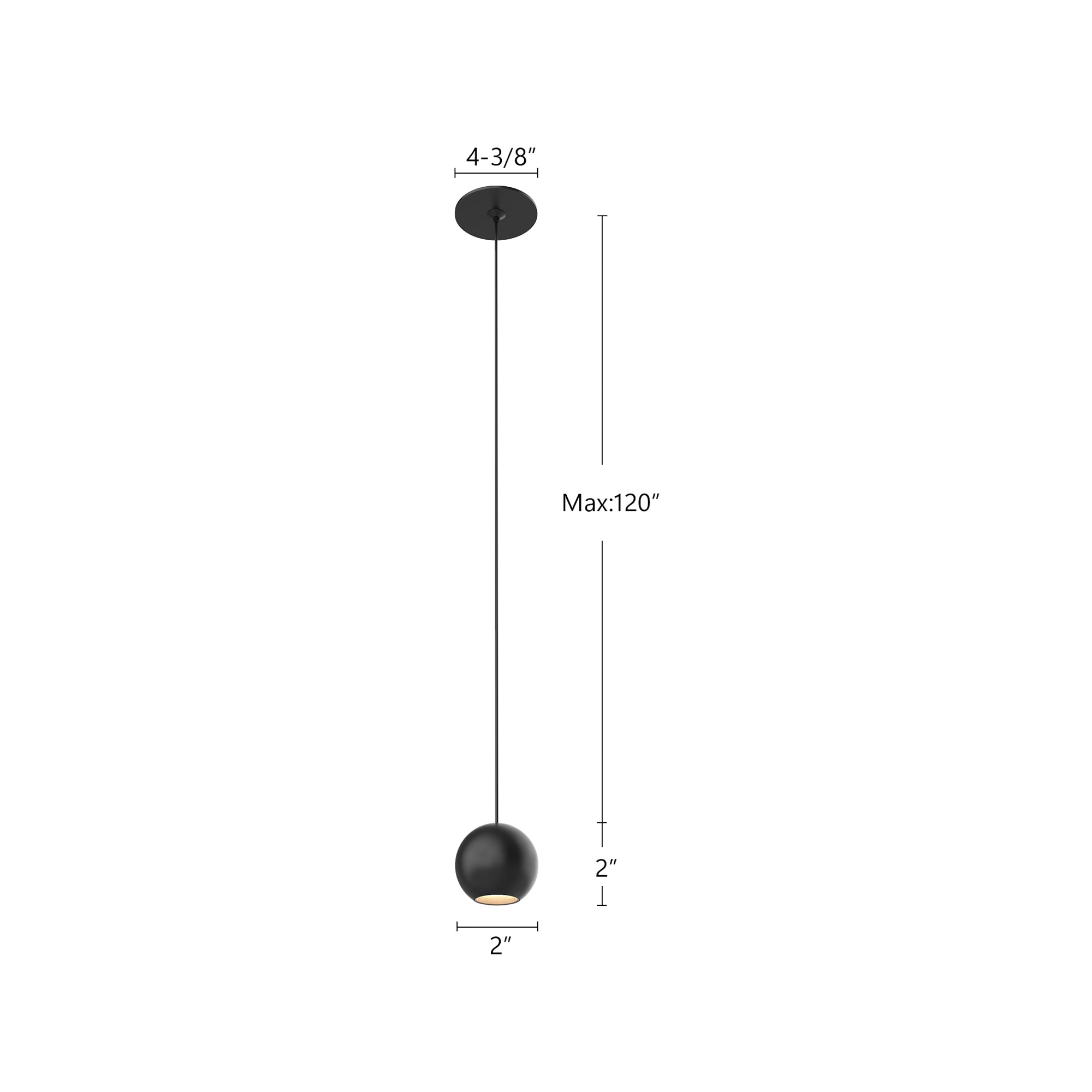 Exo 2-in Aluminum Pendant