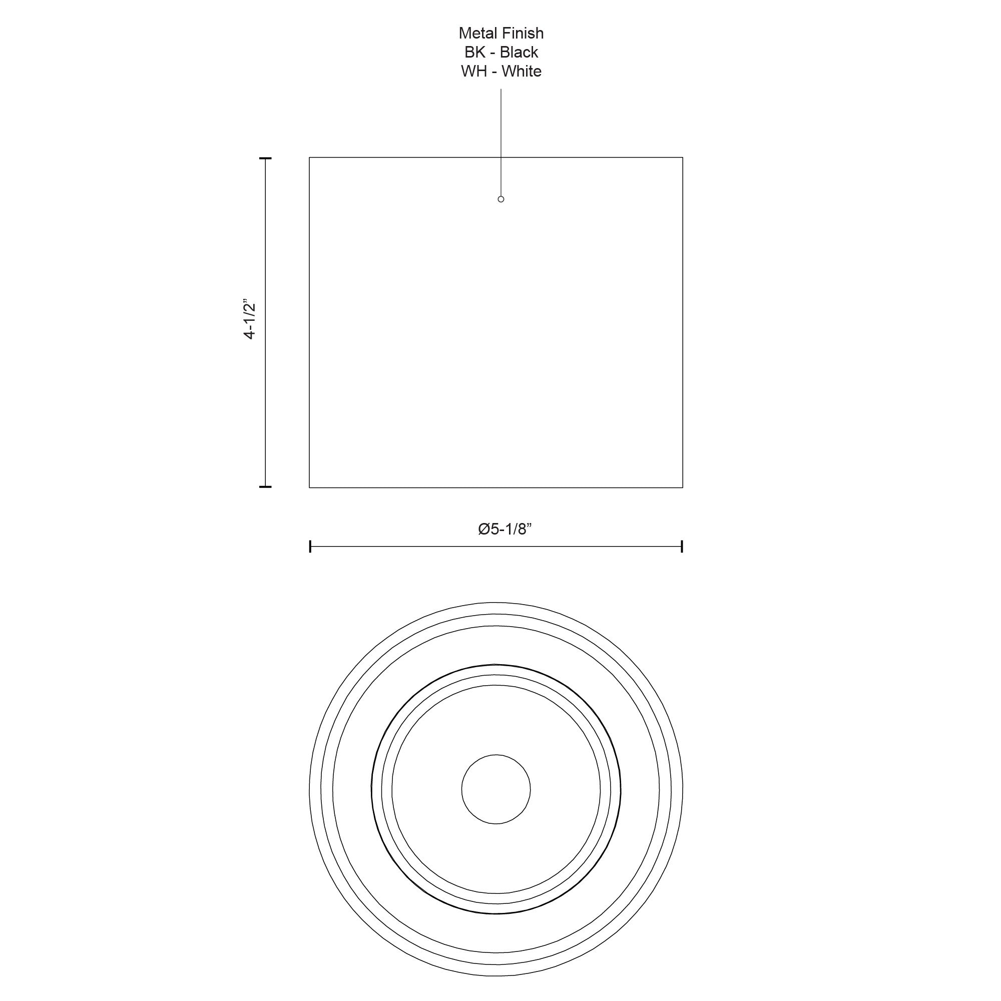 Falco 5-in Aluminum LED Flush Mount