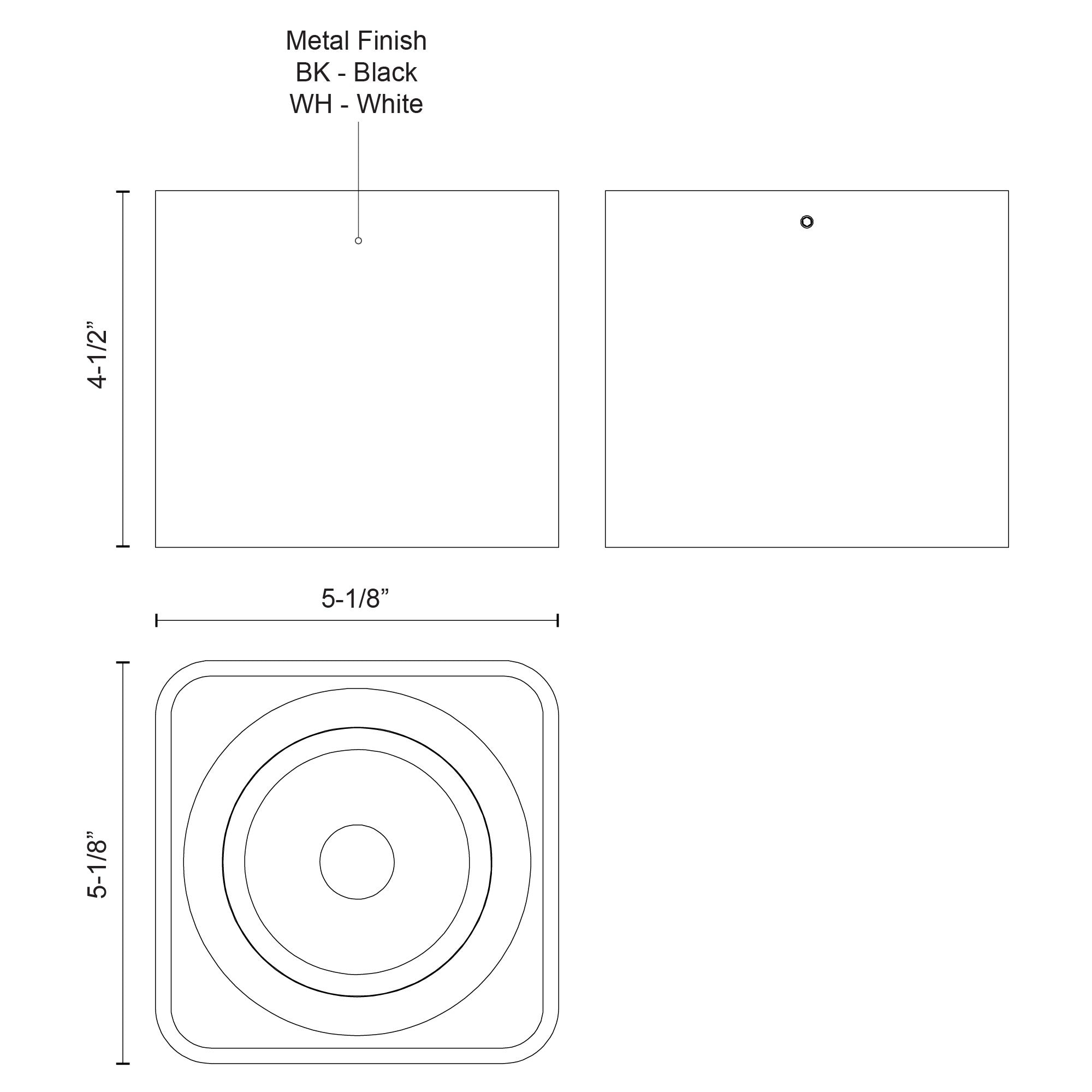 Falco 5-in Aluminum Flush Mount
