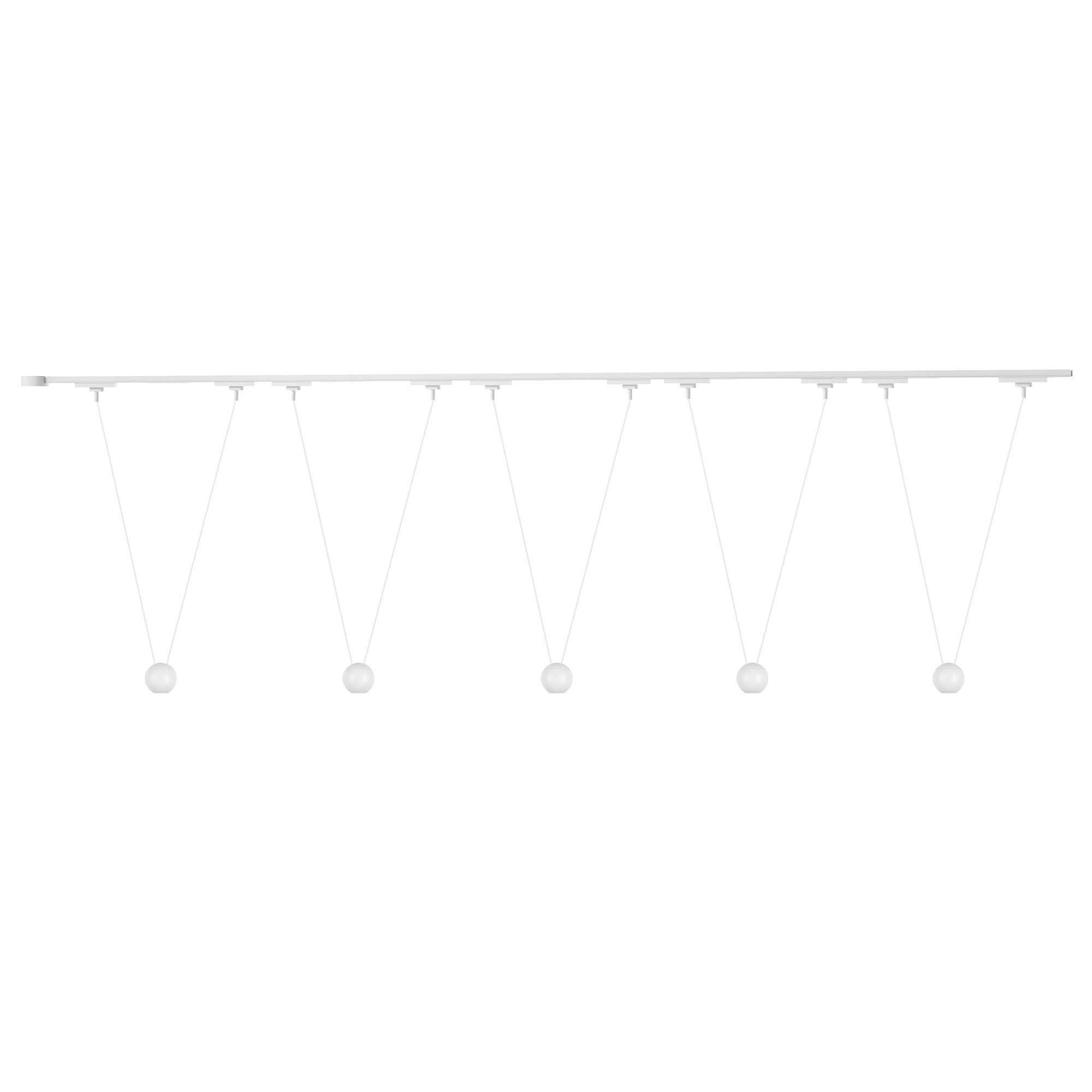 Faria Double 81-in Aluminum Trilo Track Pendant