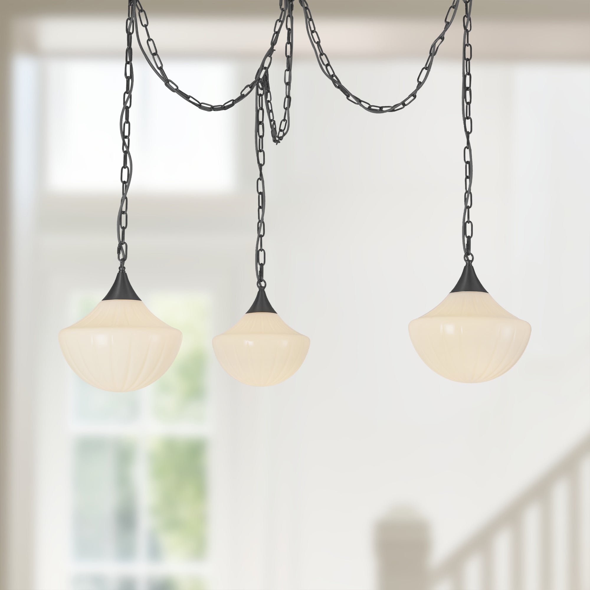 Farrah 3-Light Steel Multi Pendant