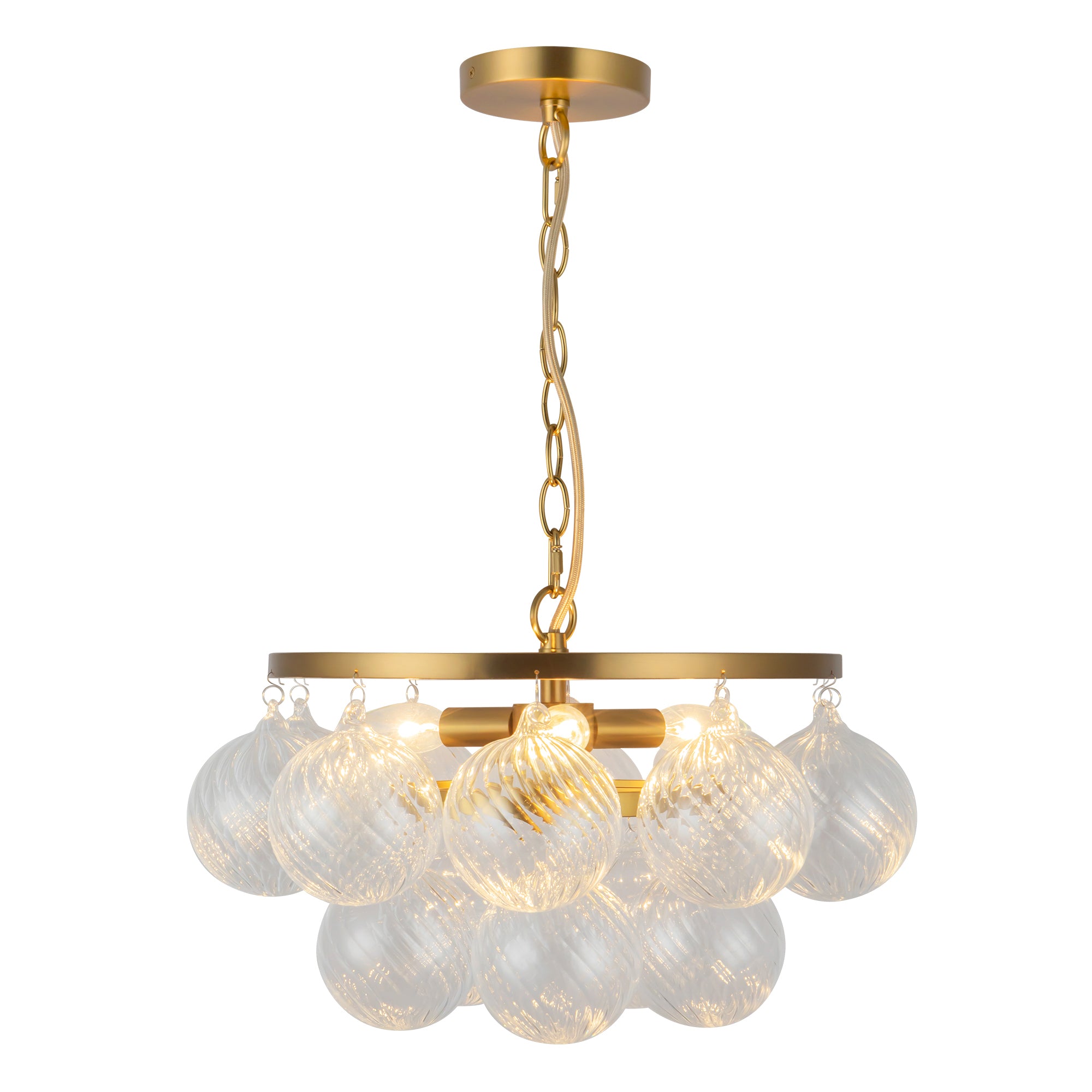 Faye 18-in Steel Chandelier