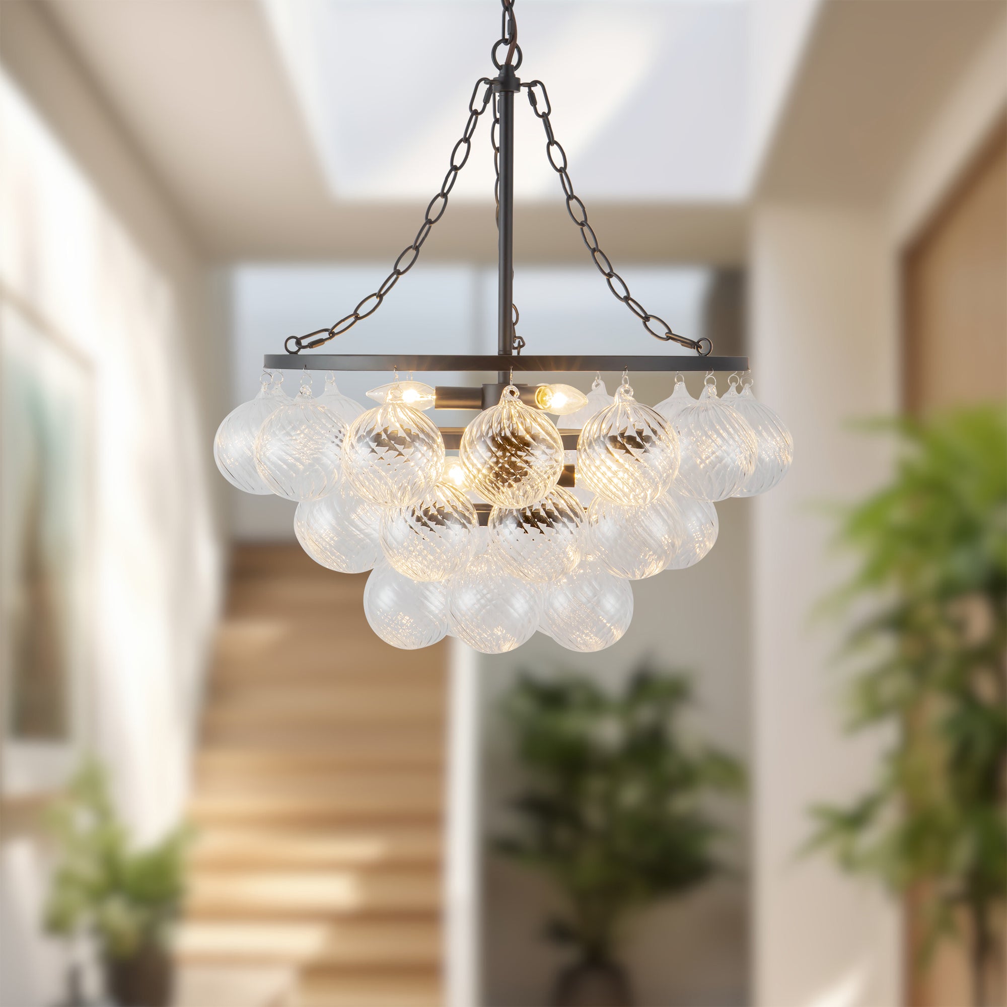 Faye 24-in Steel Chandelier