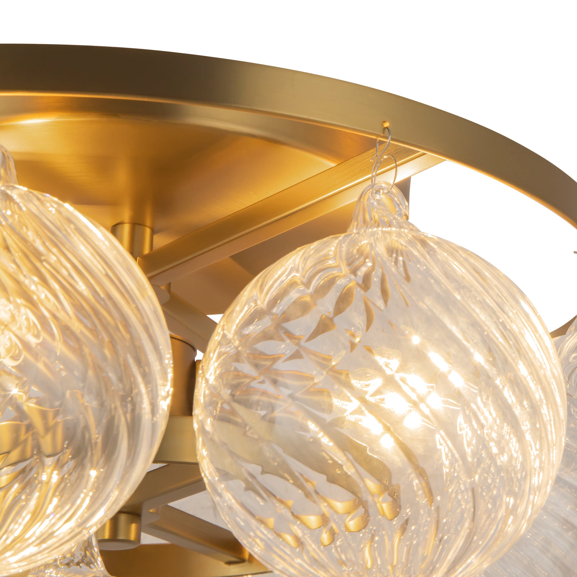 Faye 18-in Steel Semi-Flush Mount
