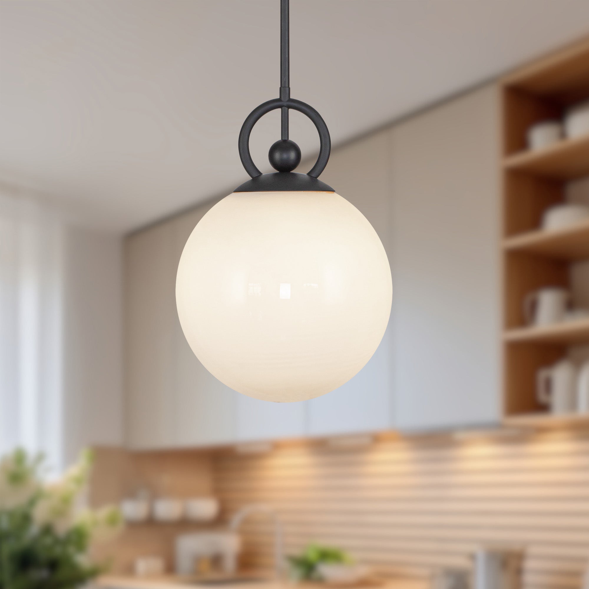 fiore-10-in-steel-pendant