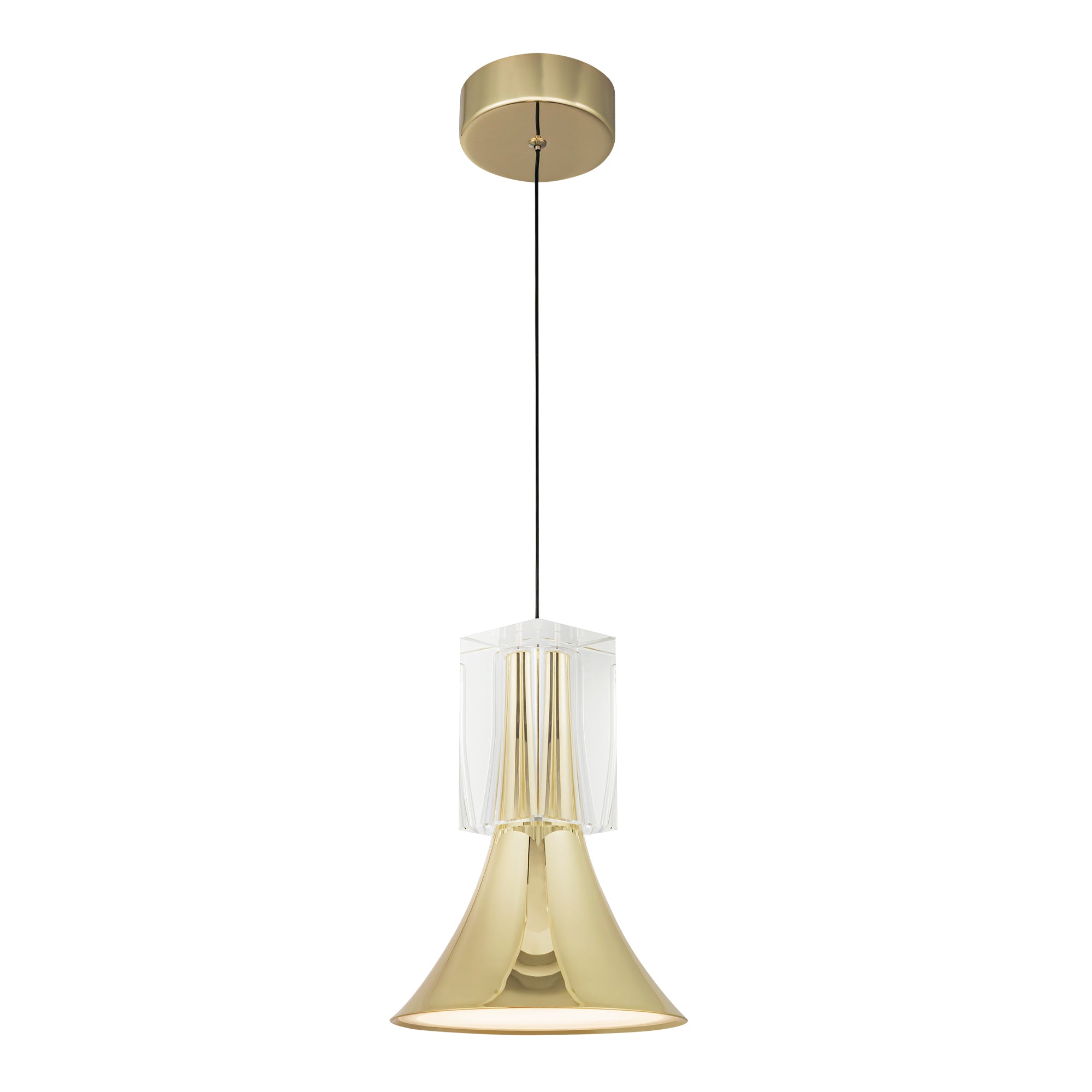 Floe 8-in Steel Pendant