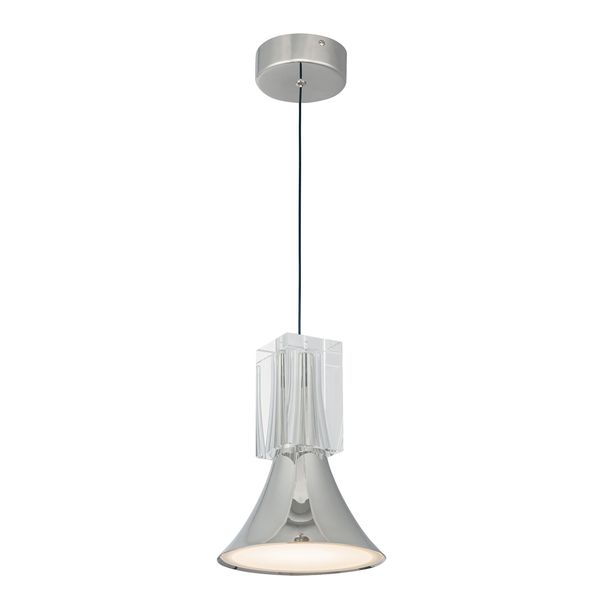 Floe 8-in Steel Pendant