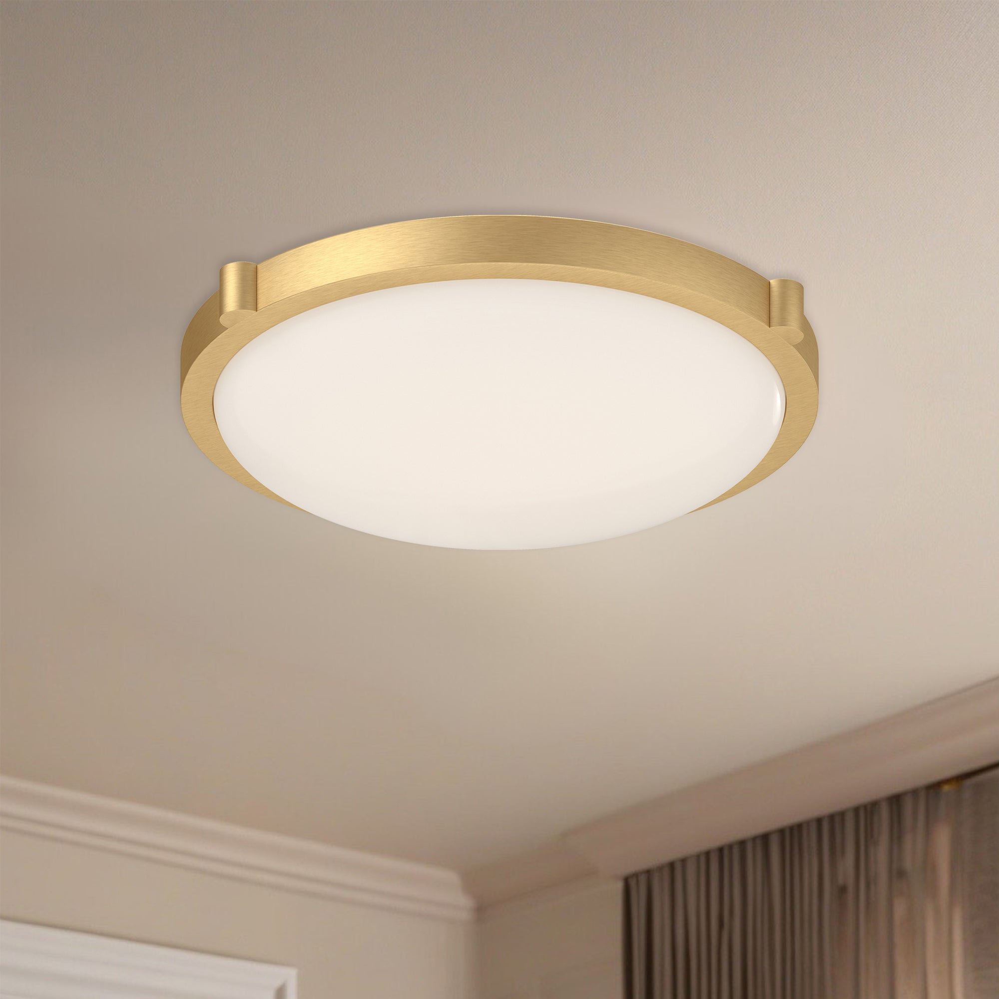 Floyd 13-in Steel Flush Mount