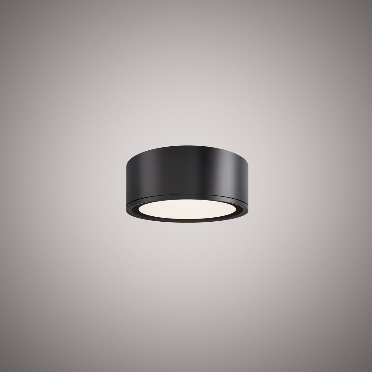 Led 4-in flush mount Matte Black Dimmable 12W