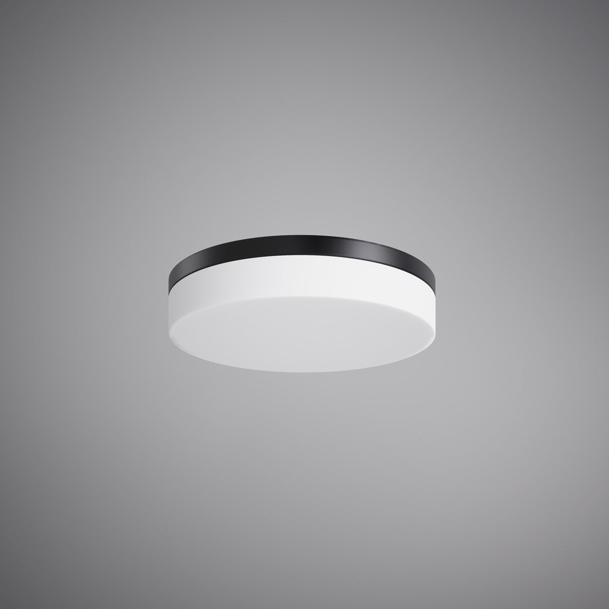 3 Lights 15-in Flush Mount Matte Black Dimmable 180W