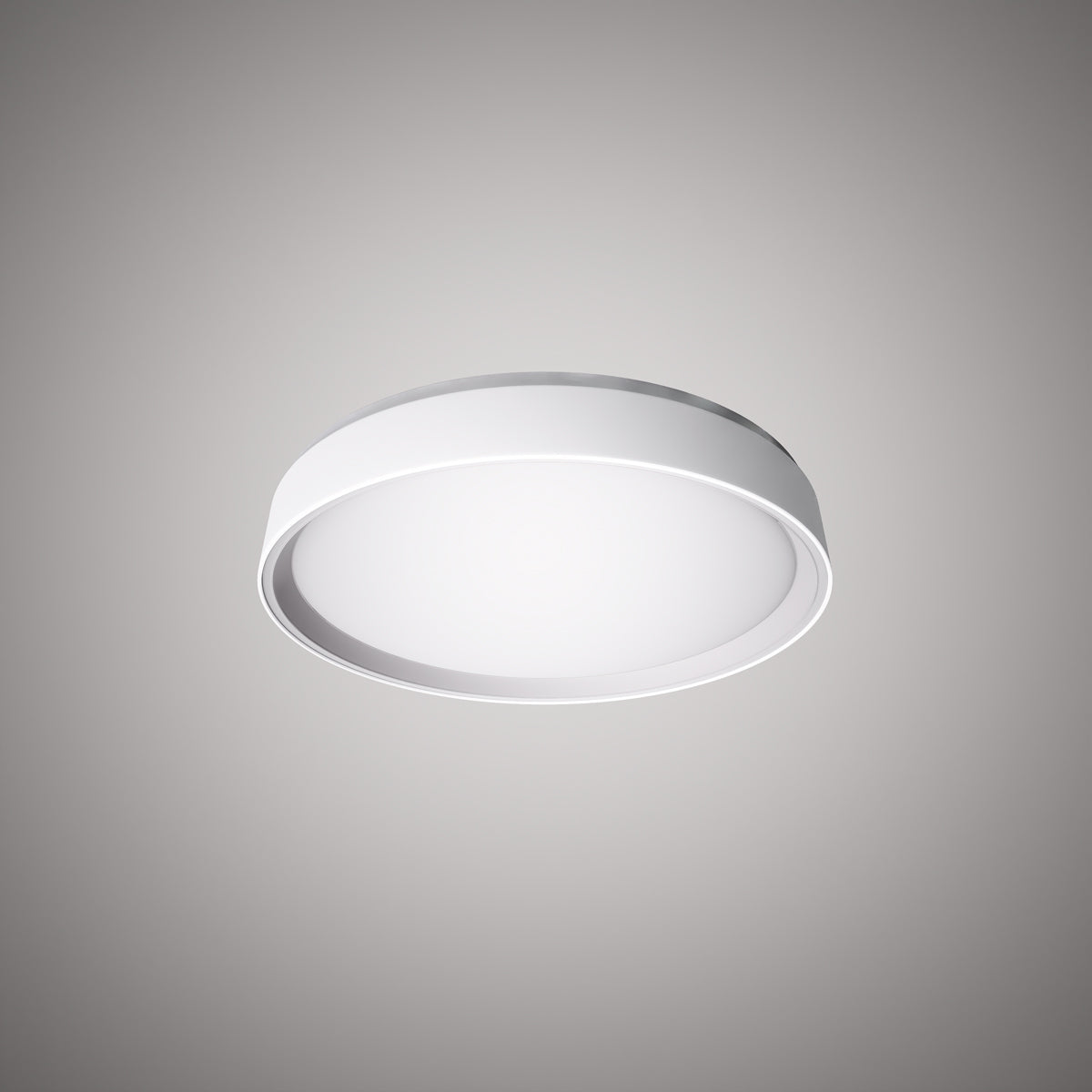 Halo 13-in Flush Mount White Outside/White Inside Dimmable 25W
