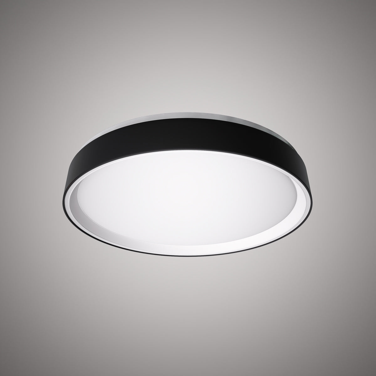 Halo 15-in Flush Mount Black Outside/White Inside Dimmable 37W