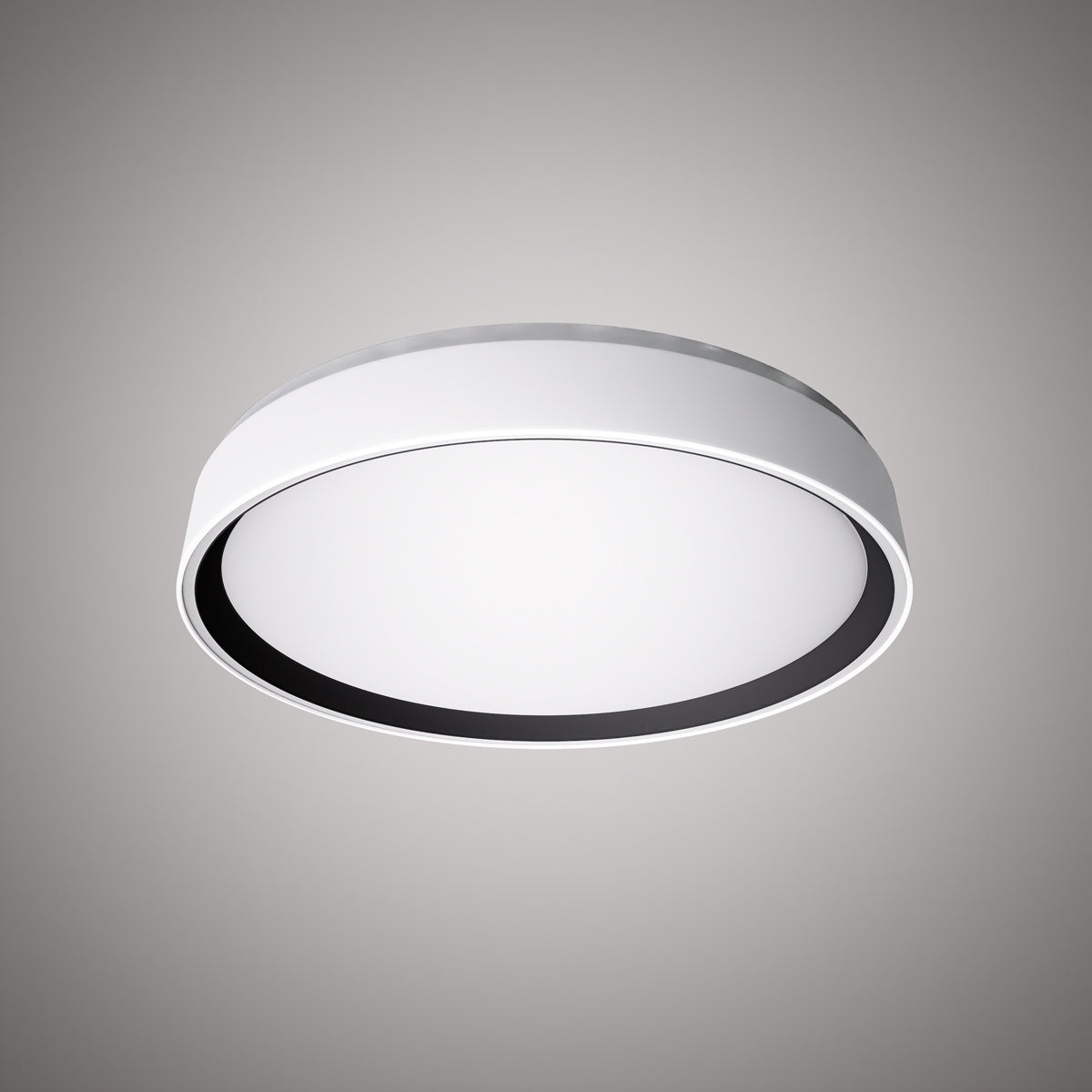 Halo 15-in Flush Mount White Outside/Black Inside Dimmable 37W