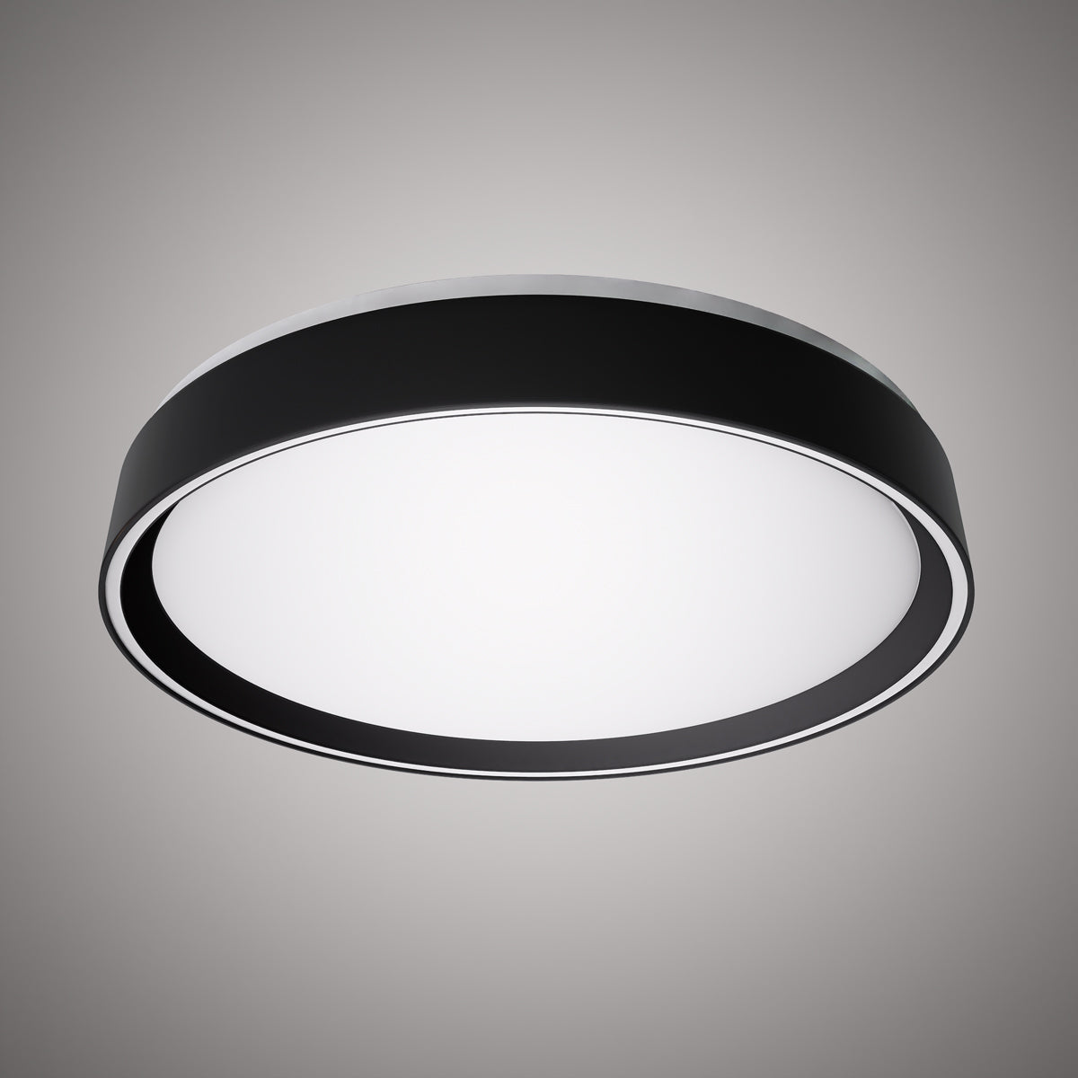 Halo 20-in Flush Mount Black outside/Black Inside Dimmable 45W