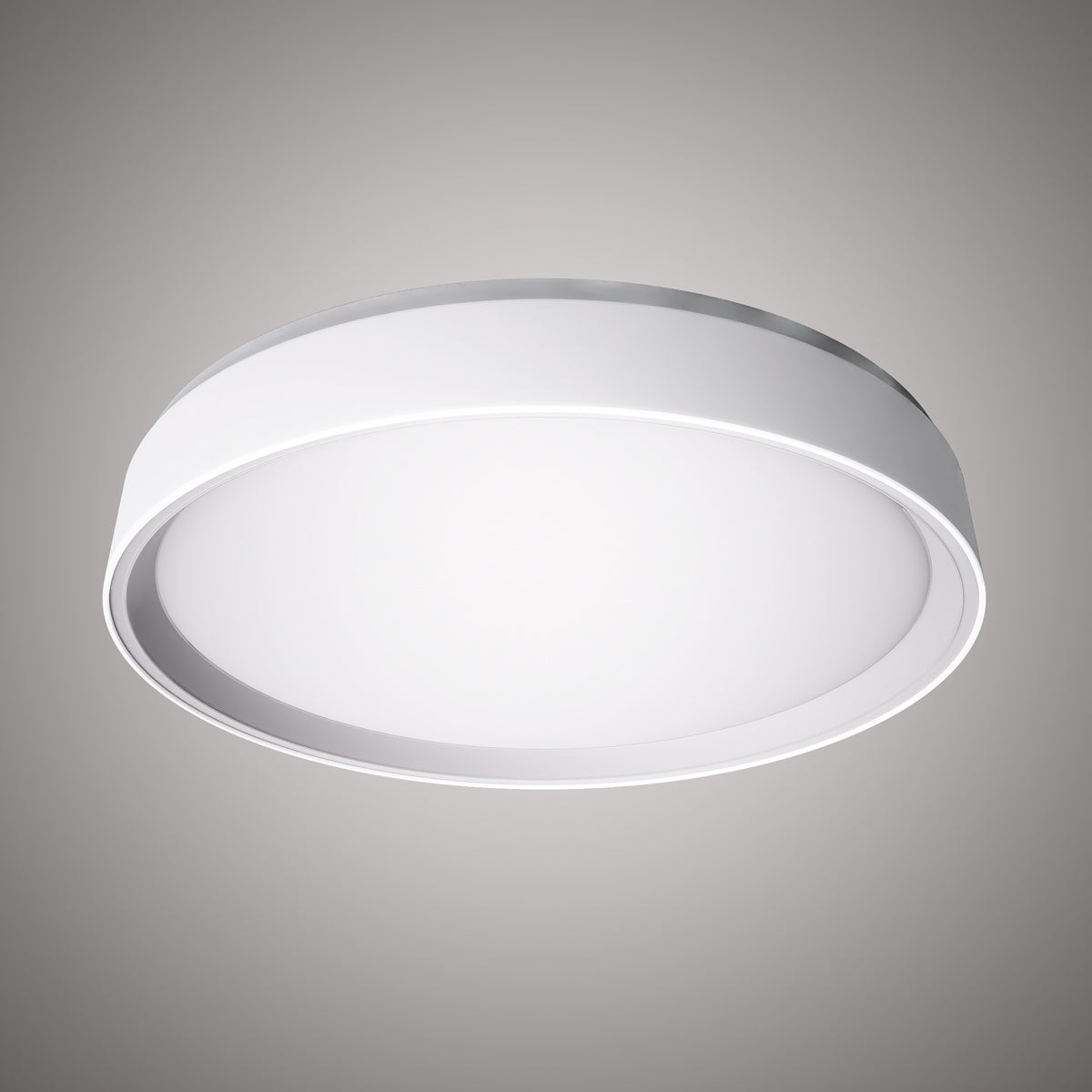 Halo 20-in Flush Mount White Outside/White Inside Dimmable 45W