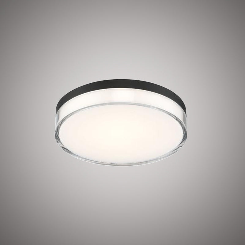 Cloud flush mount Black Dimmable 18W